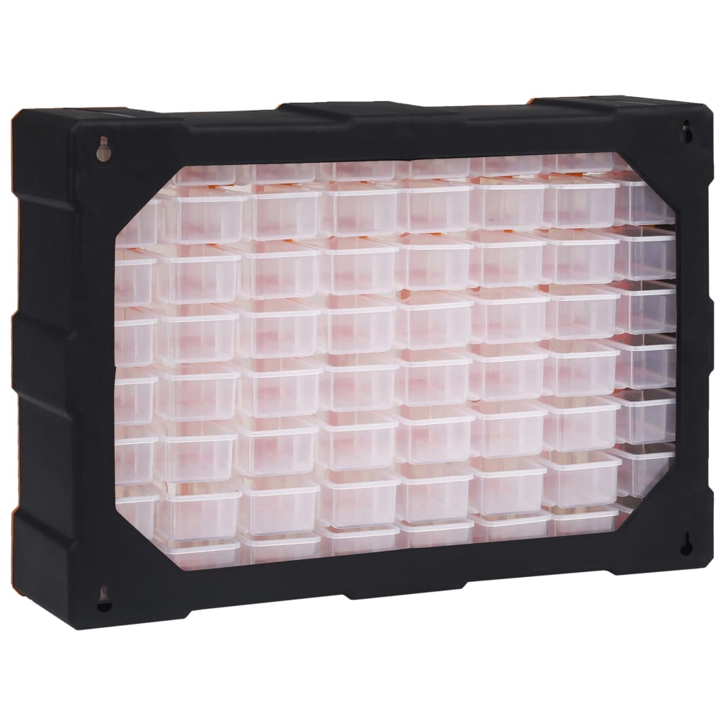 Organizator sa 64 ladice 52 x 16 x 37,5 cm