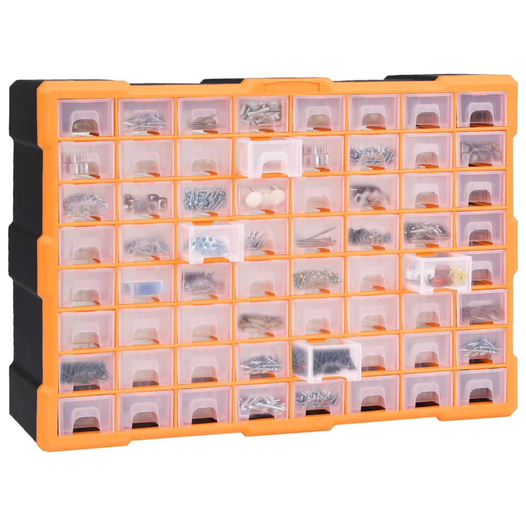 Organizator sa 64 ladice 52 x 16 x 37,5 cm