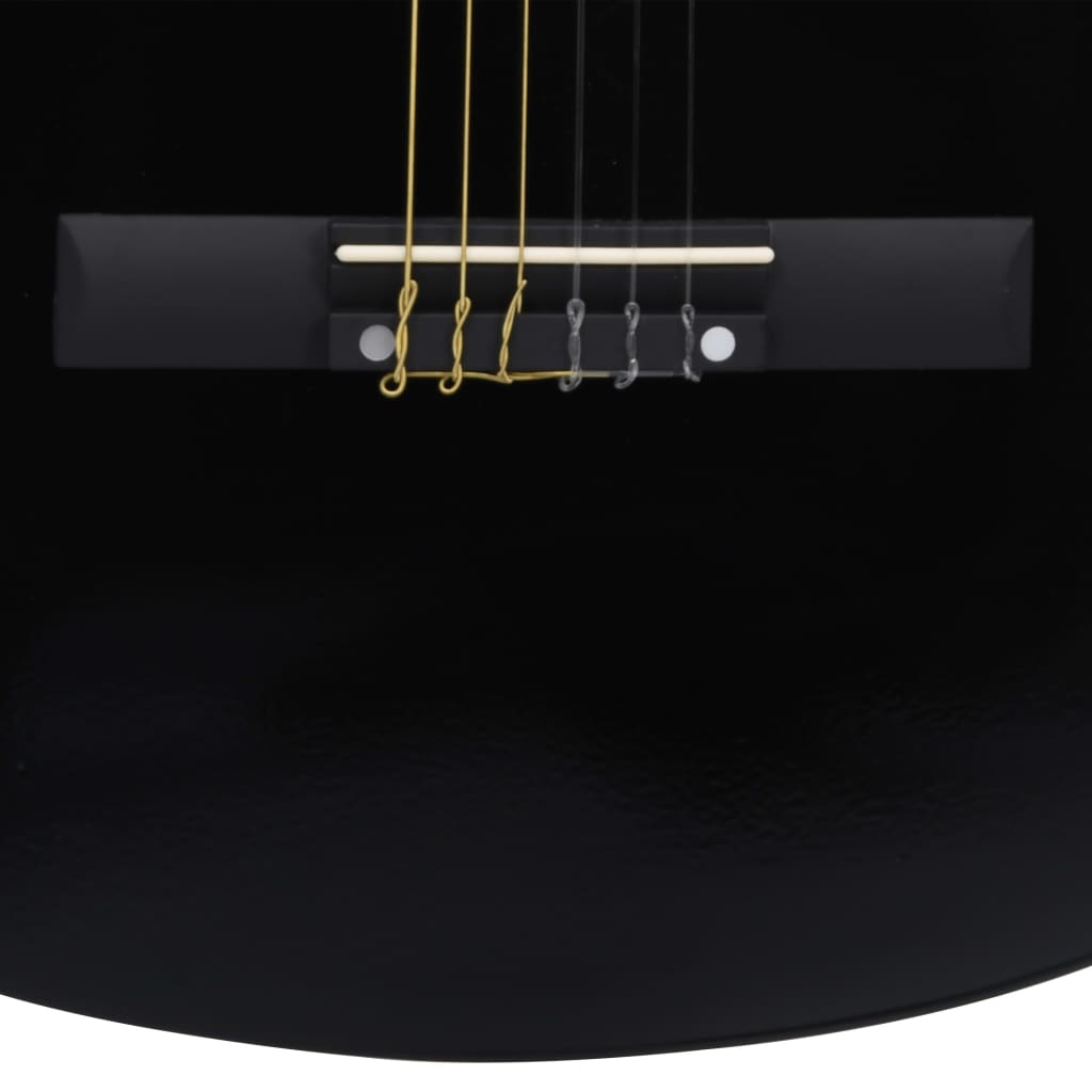 Klasična gitara za početnike s torbom crna 3/4 36 "