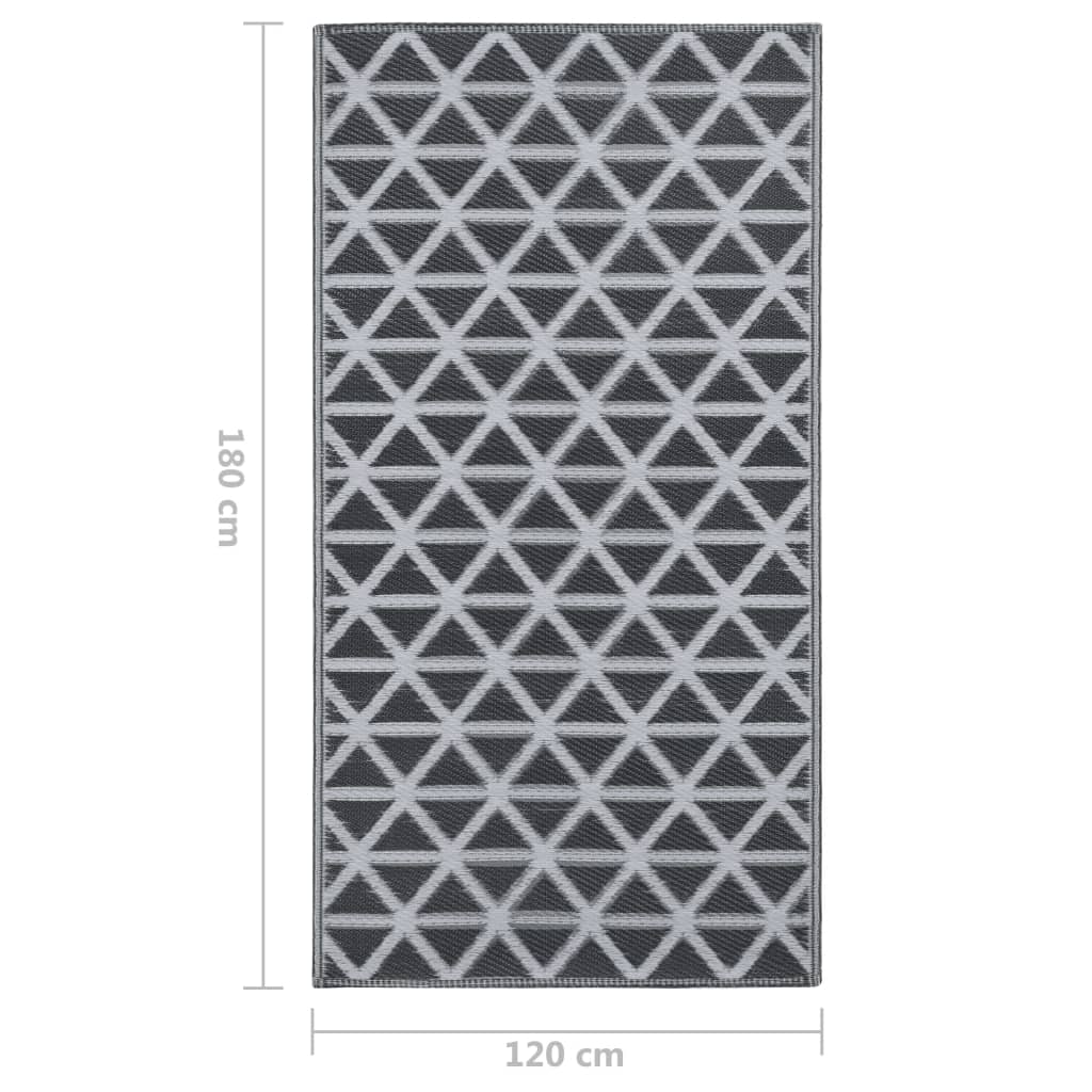 Vanjski tepih ARAKIL crni 120x180 cm PP