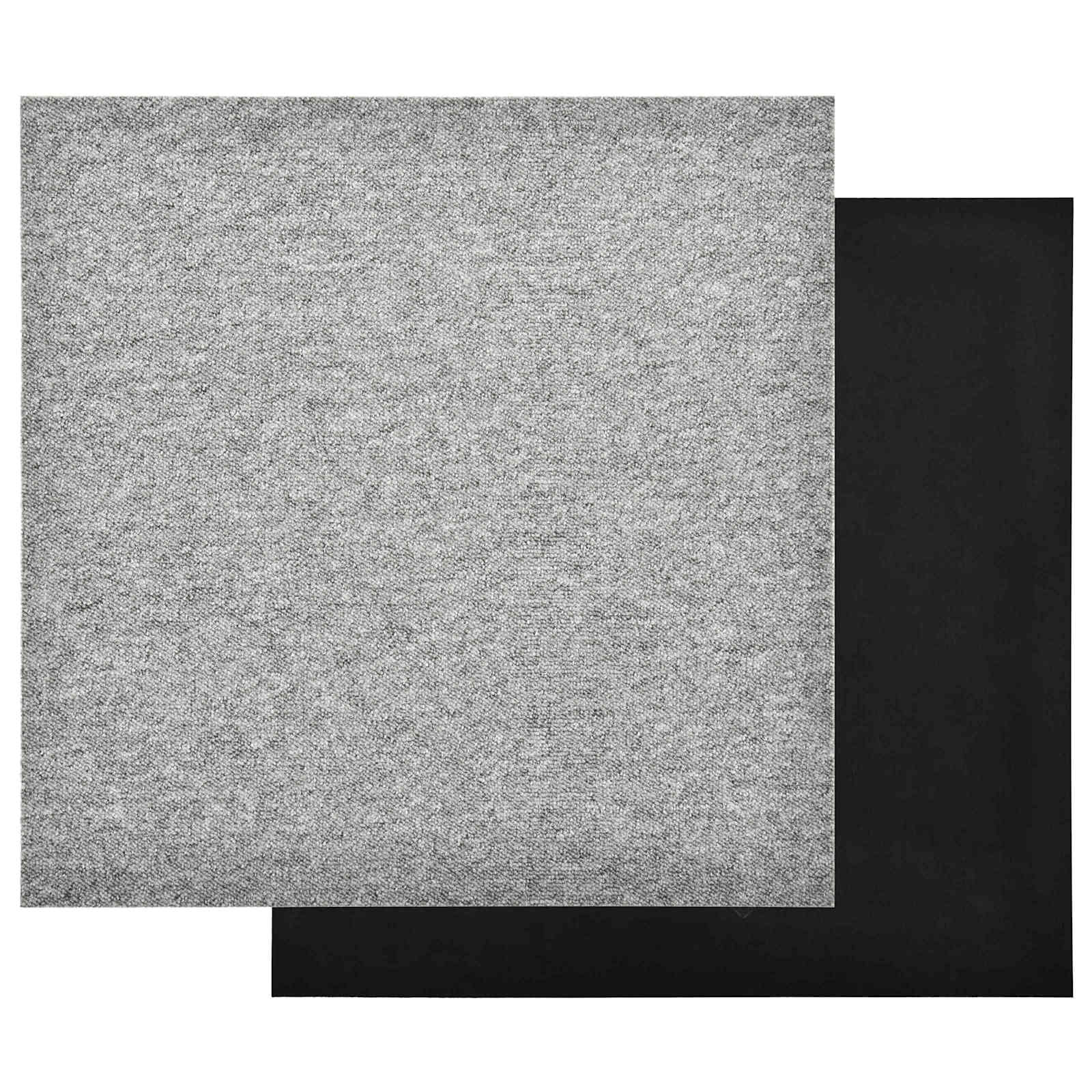 Tepih 20 pcs Svijetlo siva 50 x 50 cm 100% Polipropilen