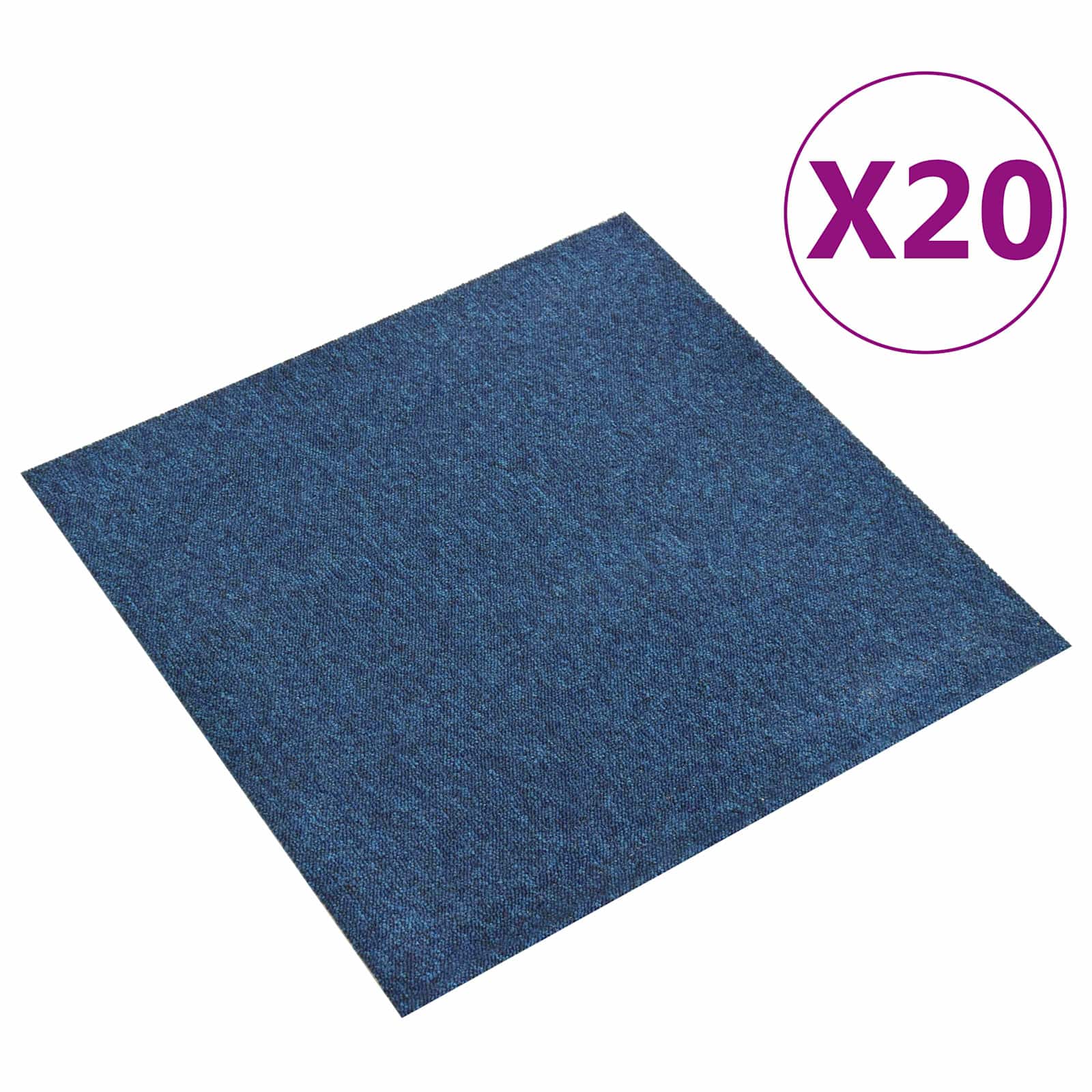 Tepih 20 pcs Tamno plava 50 x 50 cm 100% Polipropilen