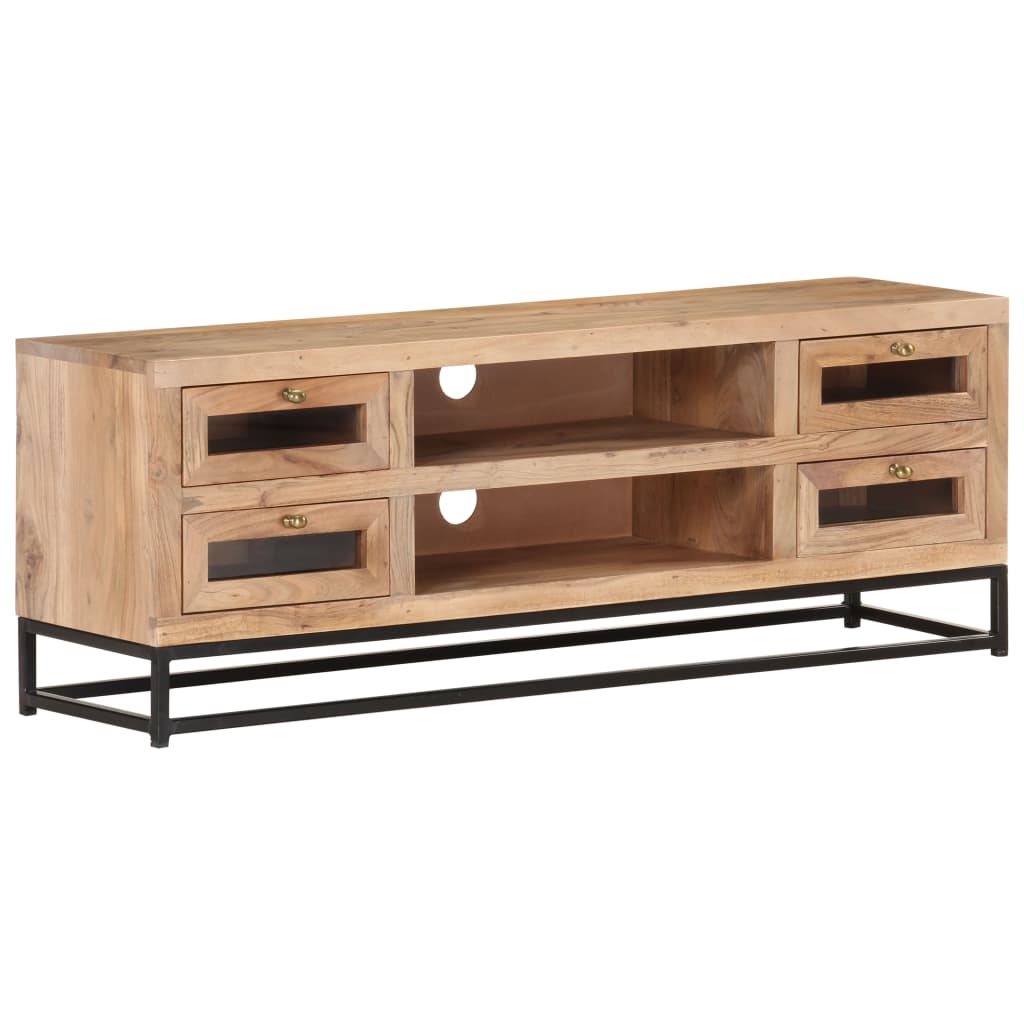 TV ormarić 110 x 30 x 40 cm od masivnog bagremovog drva