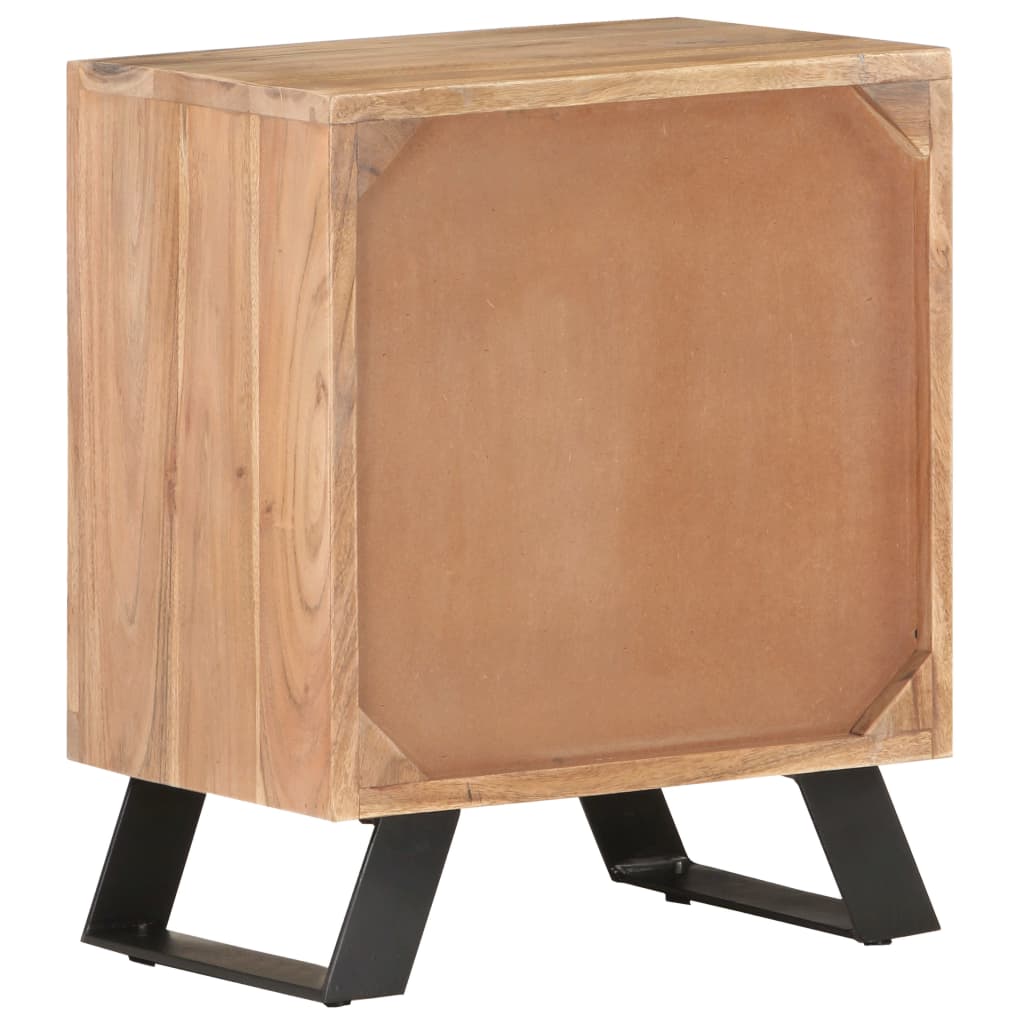 Noćni ormarić 40x30x50 cm masivno bagremovo drvo sa živim rubom