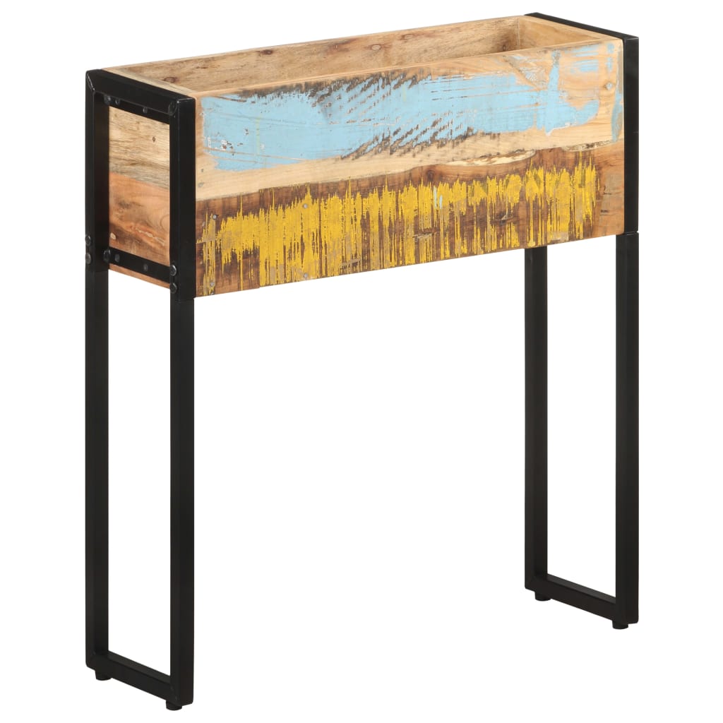 Posuda za sadnju 60 x 20 x 68 cm od masivnog obnovljenog drva