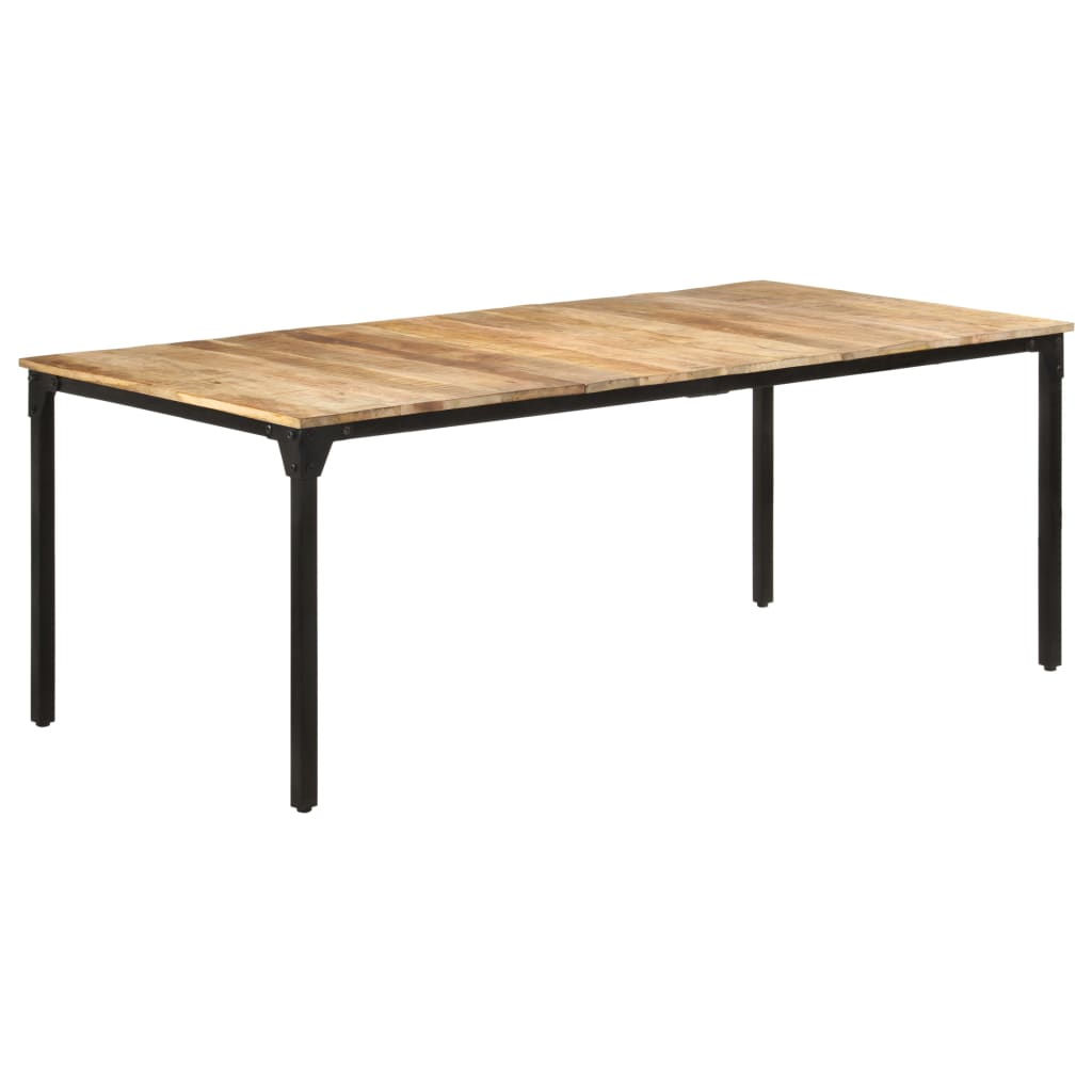 Blagovaonski stol 200 x 100 x 76 cm od grubog drva manga