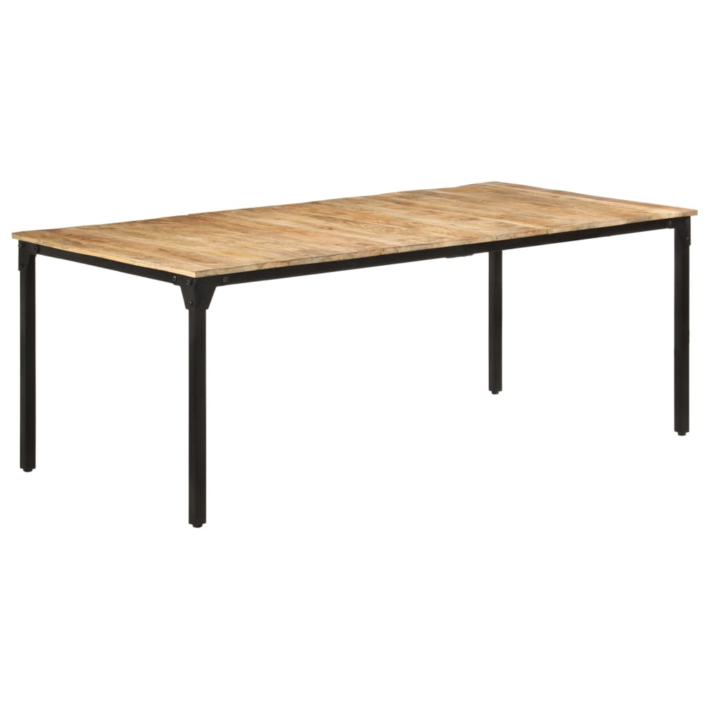 Blagovaonski stol 200 x 100 x 76 cm od grubog drva manga