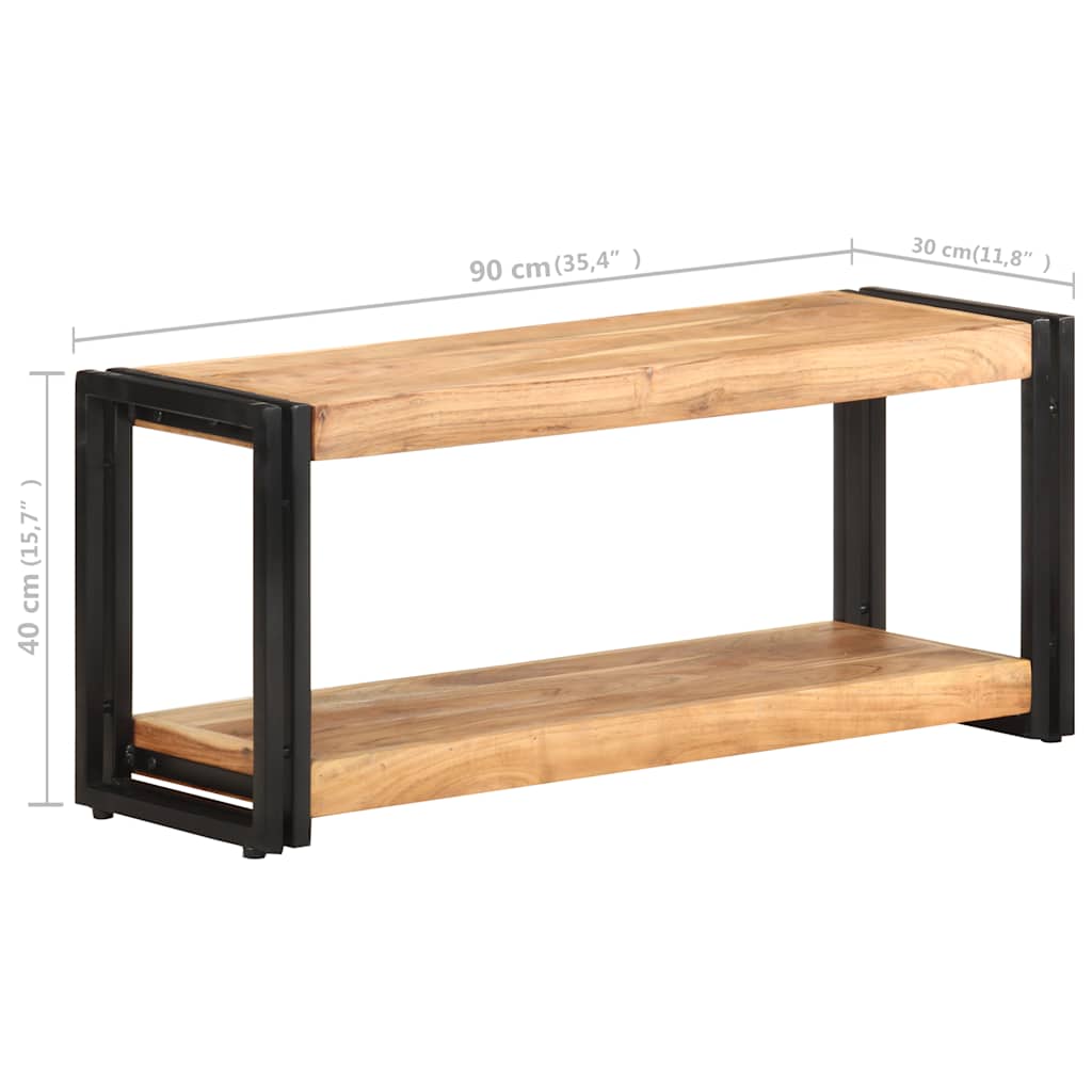 TV ormarić 90 x 30 x 40 cm od masivnog bagremovog drva