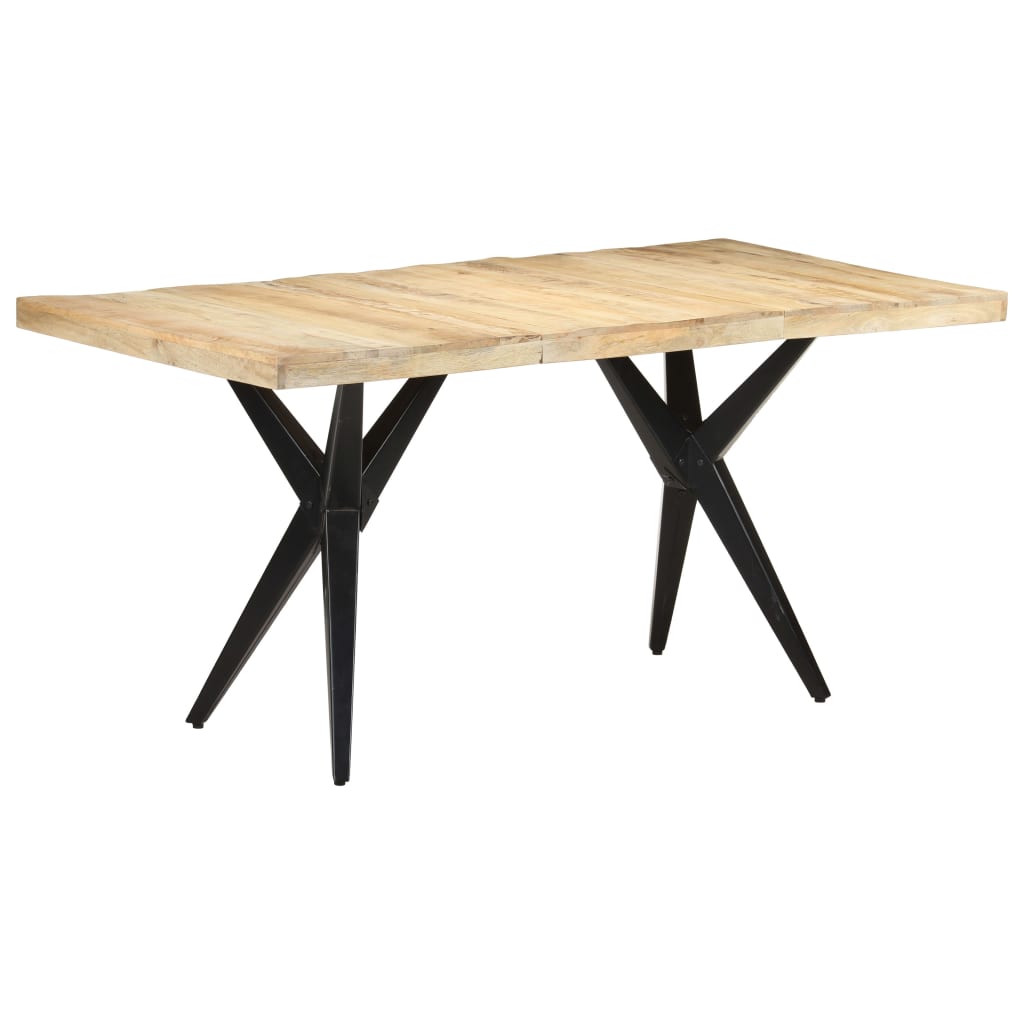 Blagovaonski stol 160 x 80 x 76 cm od grubog drva manga