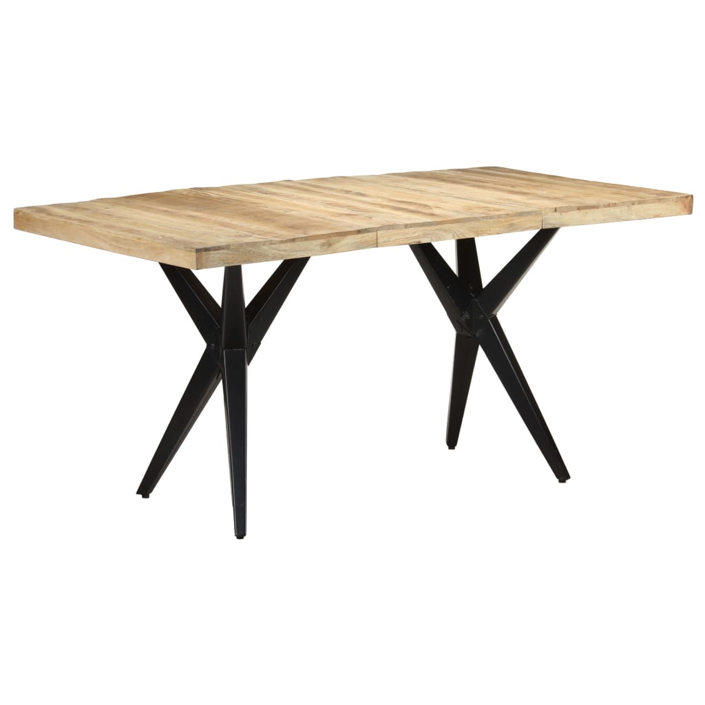Blagovaonski stol 160 x 80 x 76 cm od grubog drva manga