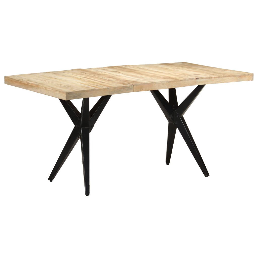 Blagovaonski stol 160 x 80 x 76 cm od grubog drva manga