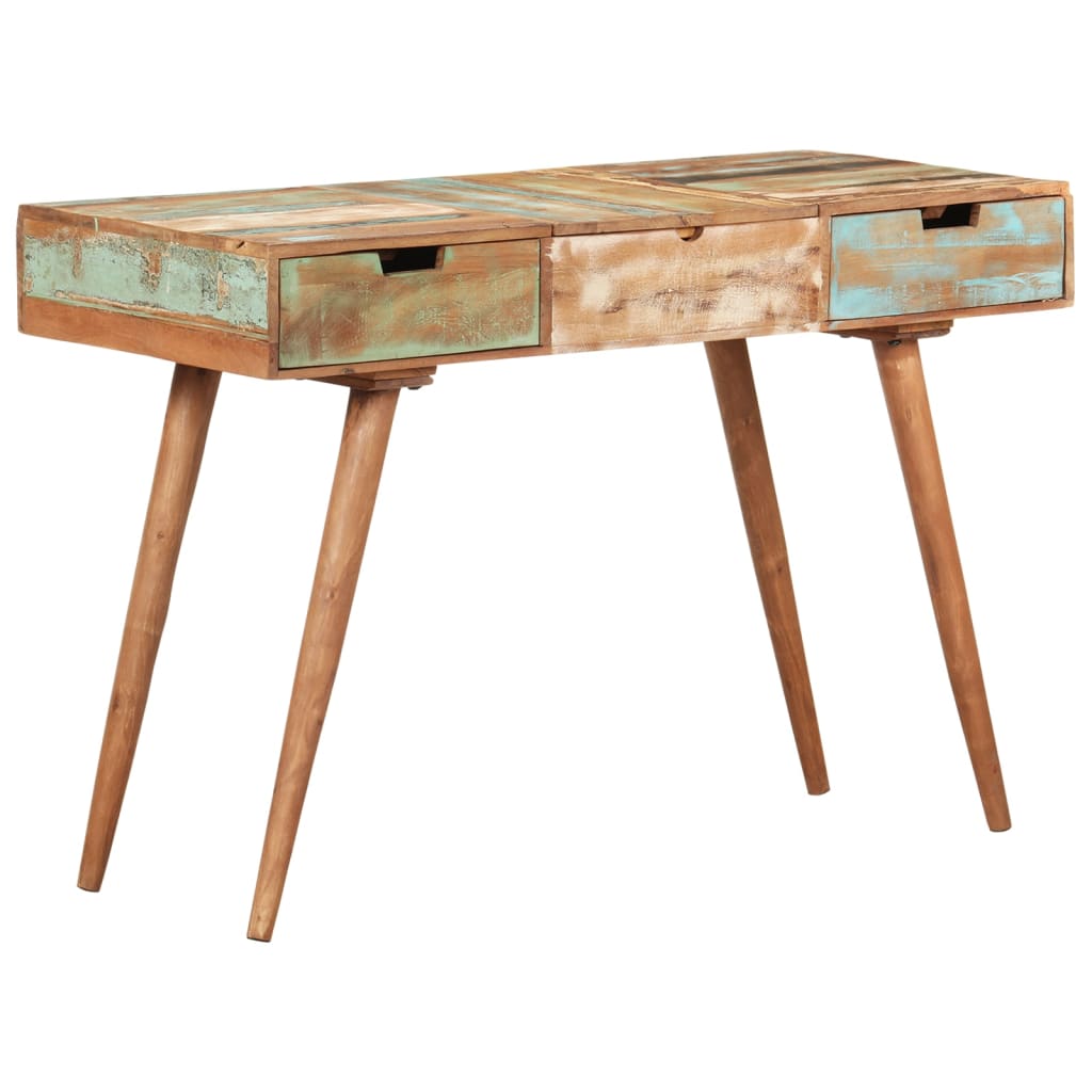 Toaletni stolić s ogledalom 112 x 45 x 76 cm obnovljeno drvo