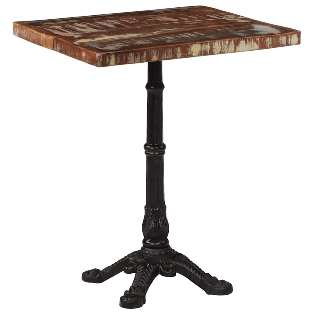 Bistro stolić 60 x 60 x 76 cm od masivnog obnovljenog drva