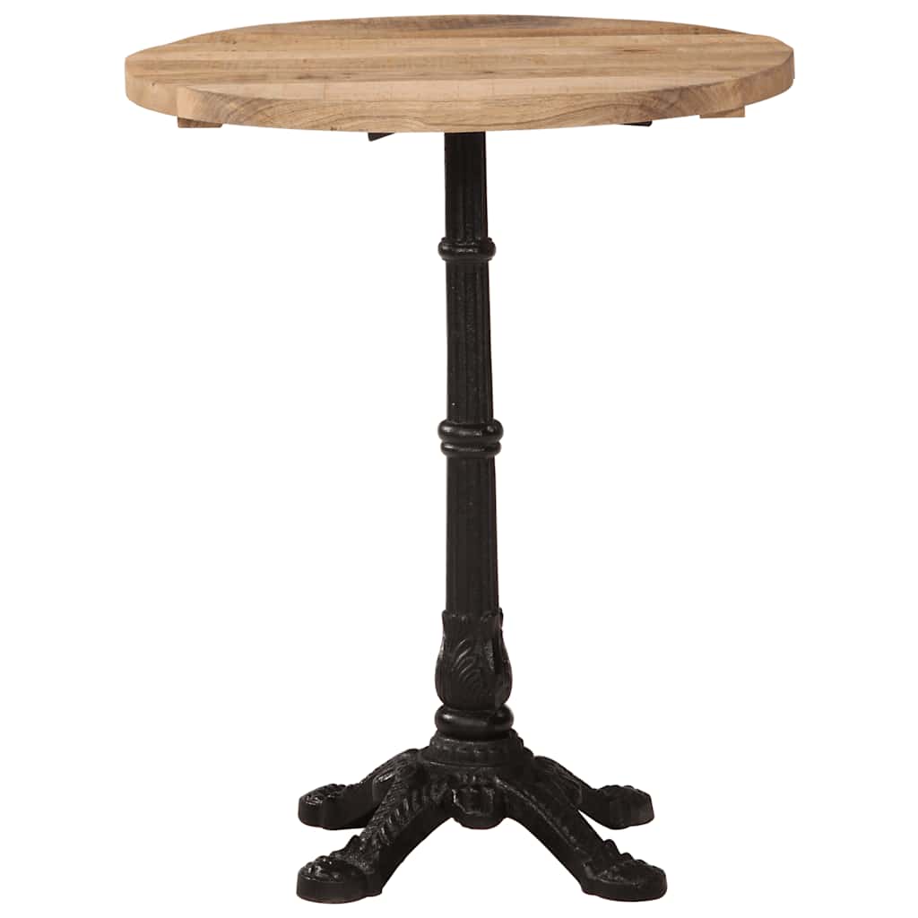 Bistro stolić Ø 60 x 76 cm od grubog drva manga