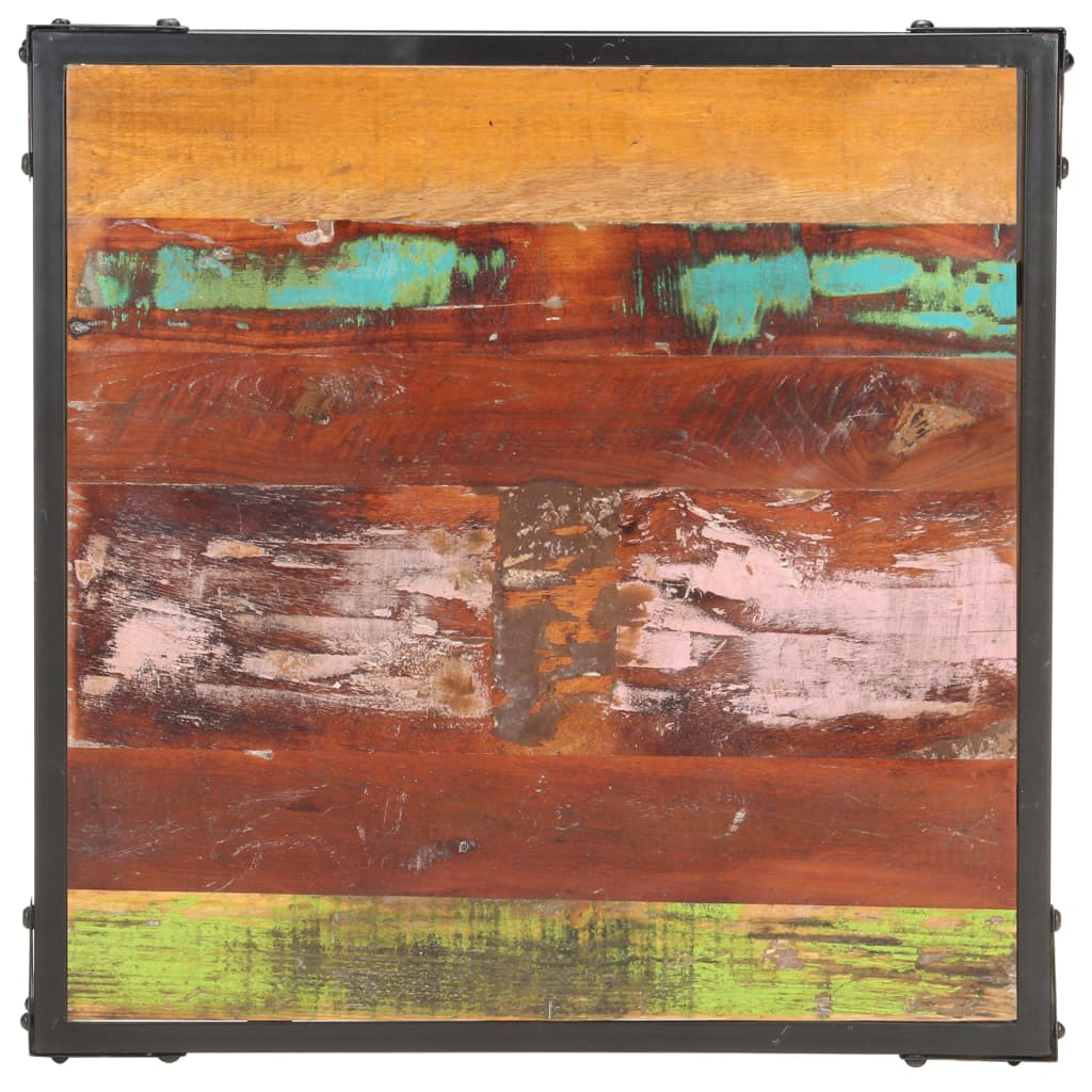 Stolić za kavu 60 x 60 x 35 cm od masivnog obnovljenog drva