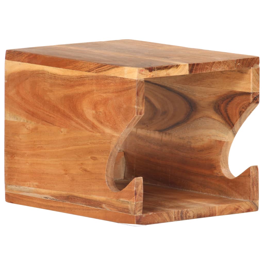 Zidni stalak za bicikl 35 x 25 x 25 cm masivno bagremovo drvo