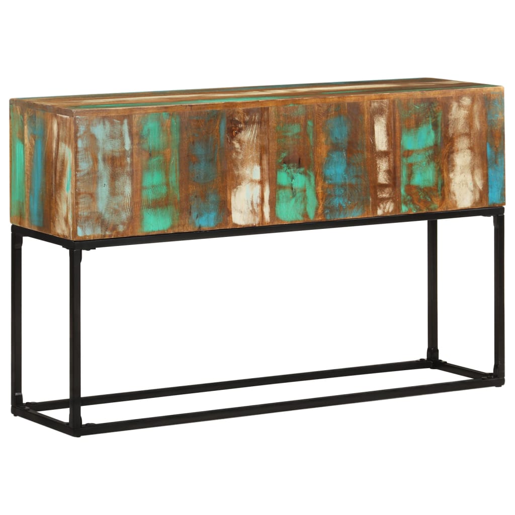 Konzolni stol 120 x 30 x 75 cm od masivnog obnovljenog drva