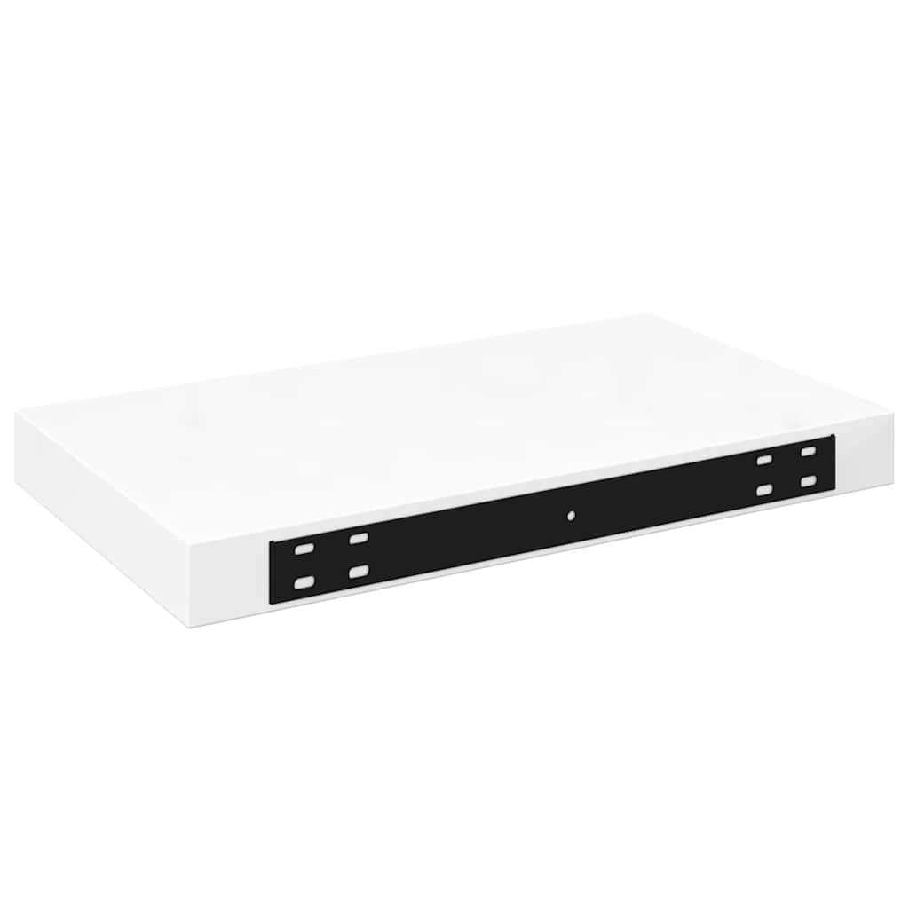 Plutajuća zidna polica visoki sjaj bijela 40 x 23 x 3,8 cm MDF