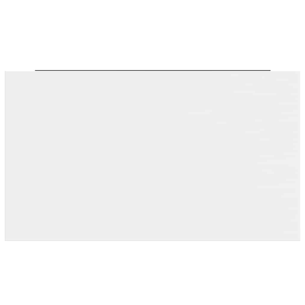Plutajuće zidne police 4 kom sjajne bijele 40 x 23 x 3,8 cm MDF