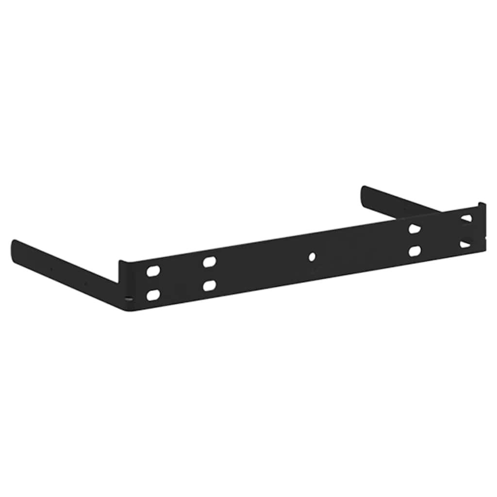 Plutajuće zidne police 2 kom sjajne bijele 60x23,5x3,8 cm MDF
