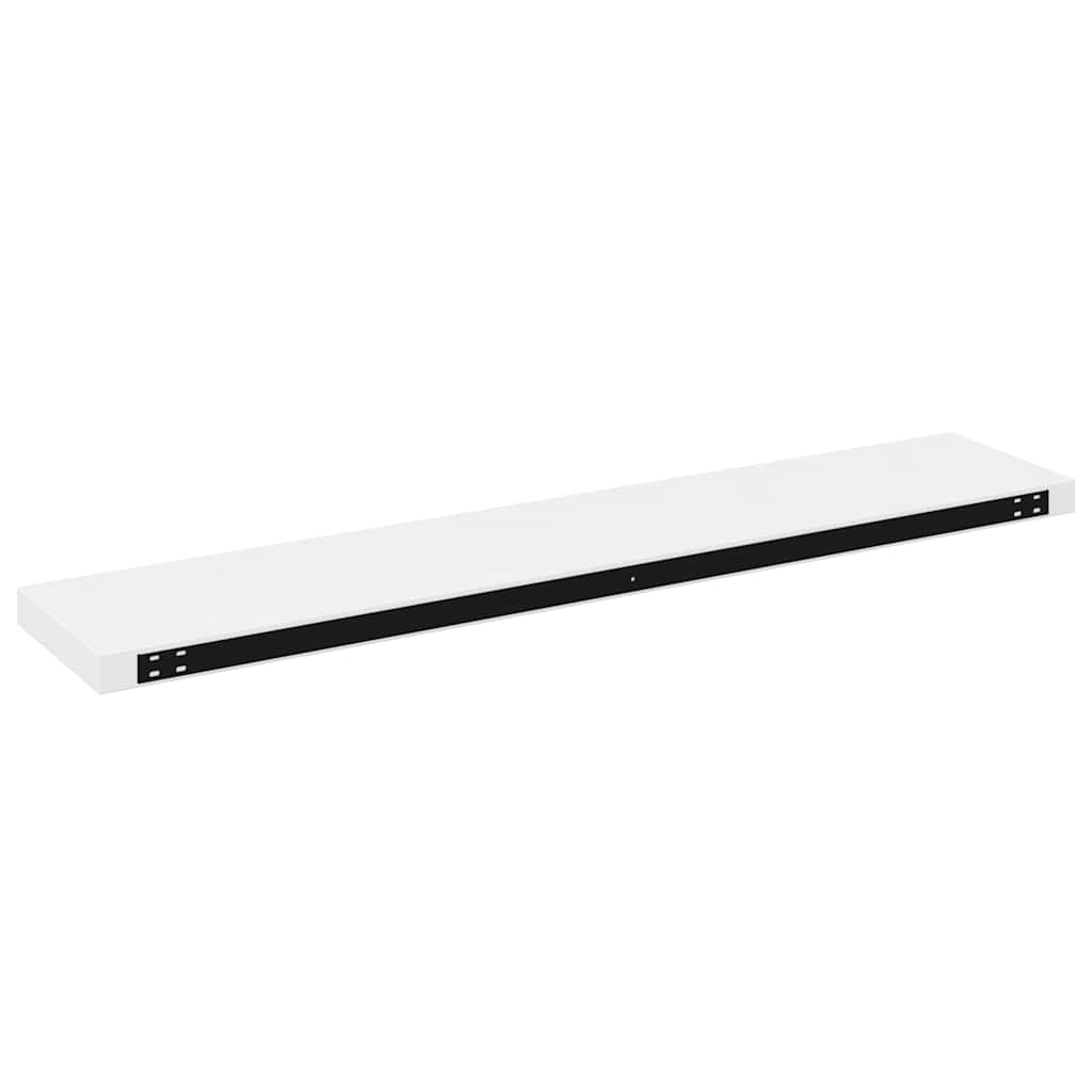 Plutajuća zidna polica visoki sjaj bijela 120x23,5x3,8 cm MDF