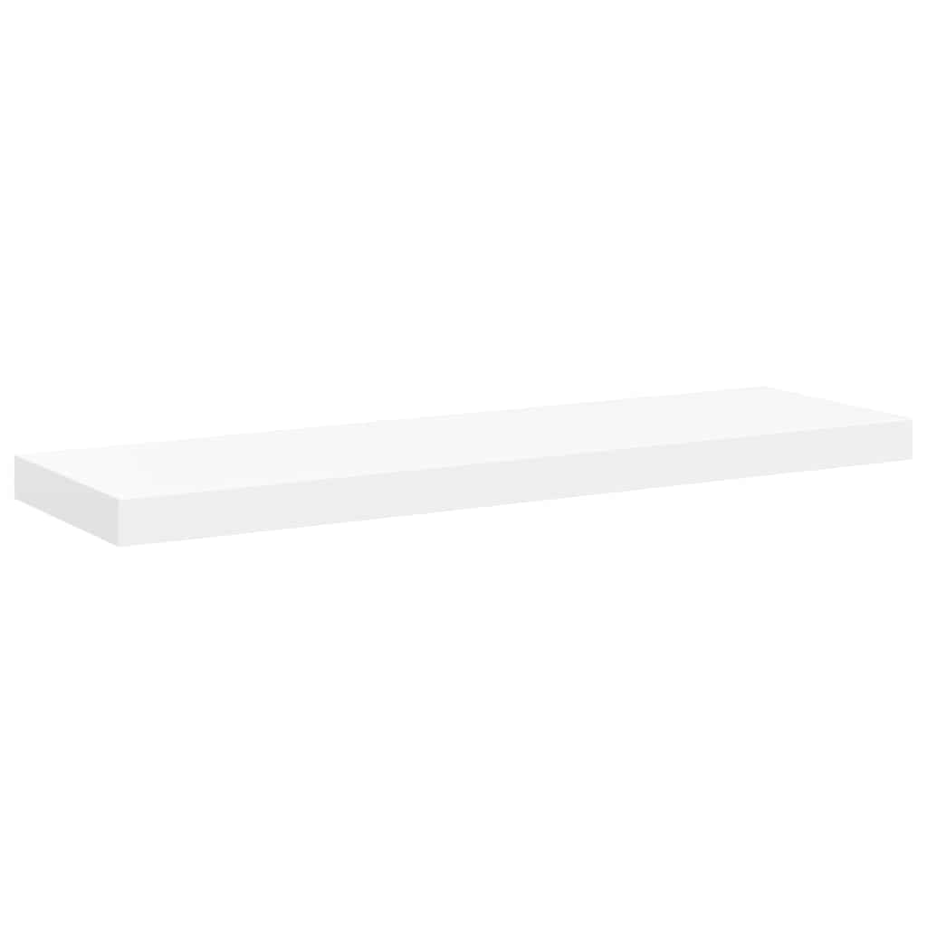 Plutajuće zidne police 4 kom bijele 80 x 23,5 x 3,8 cm MDF