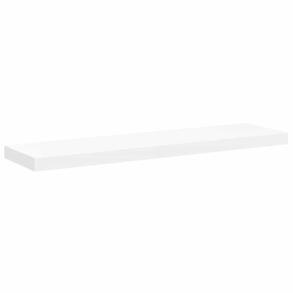 Plutajuće zidne police 4 kom bijele 90 x 23,5 x 3,8 cm MDF