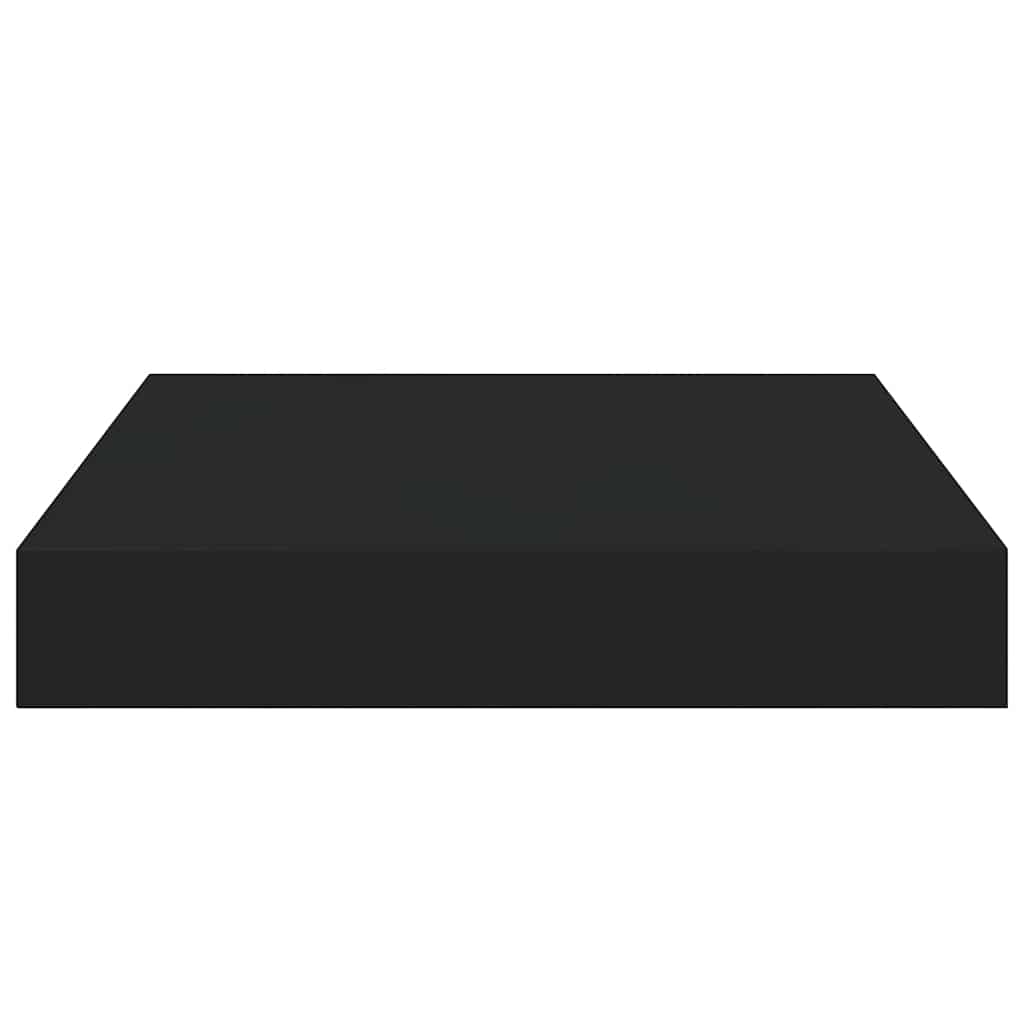 Plutajuća zidna polica crna 23 x 23,5 x 3,8 cm MDF