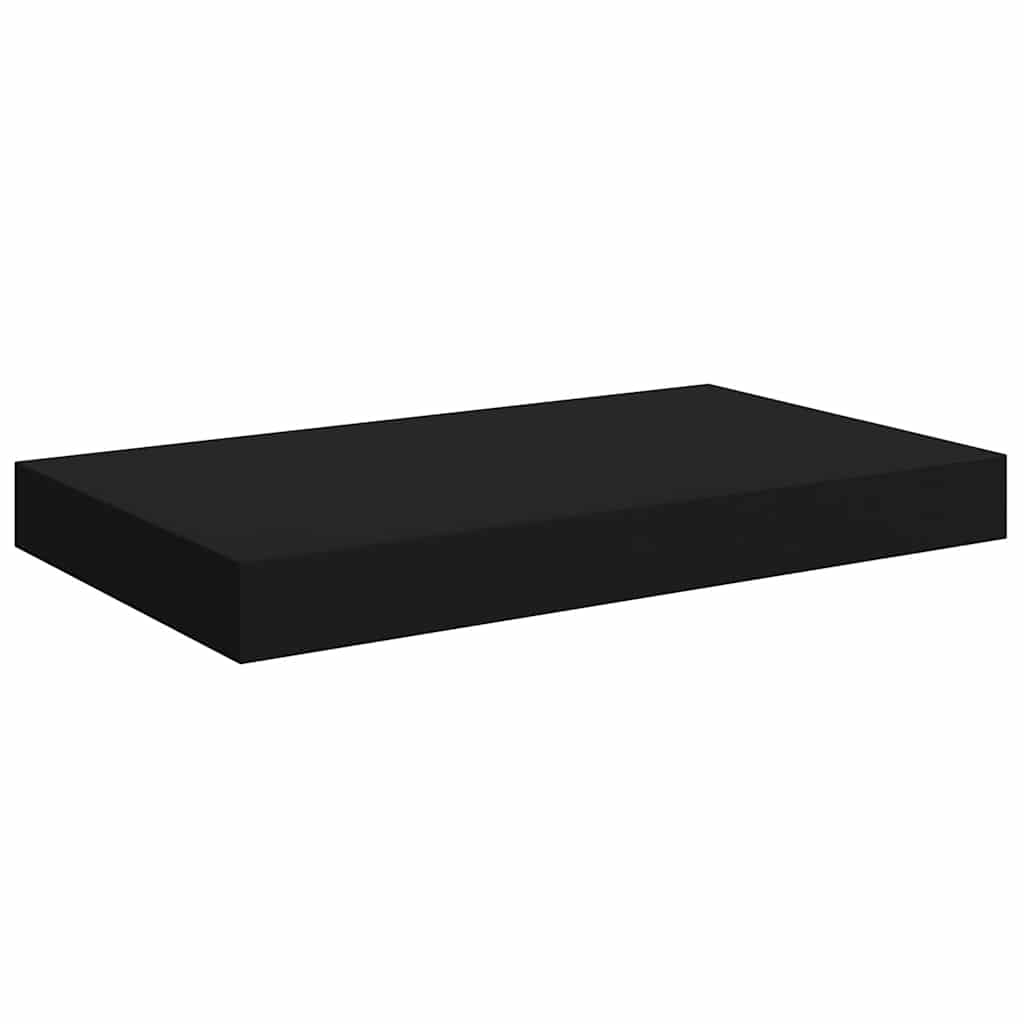 Plutajuća zidna polica crna 40 x 23 x 3,8 cm MDF
