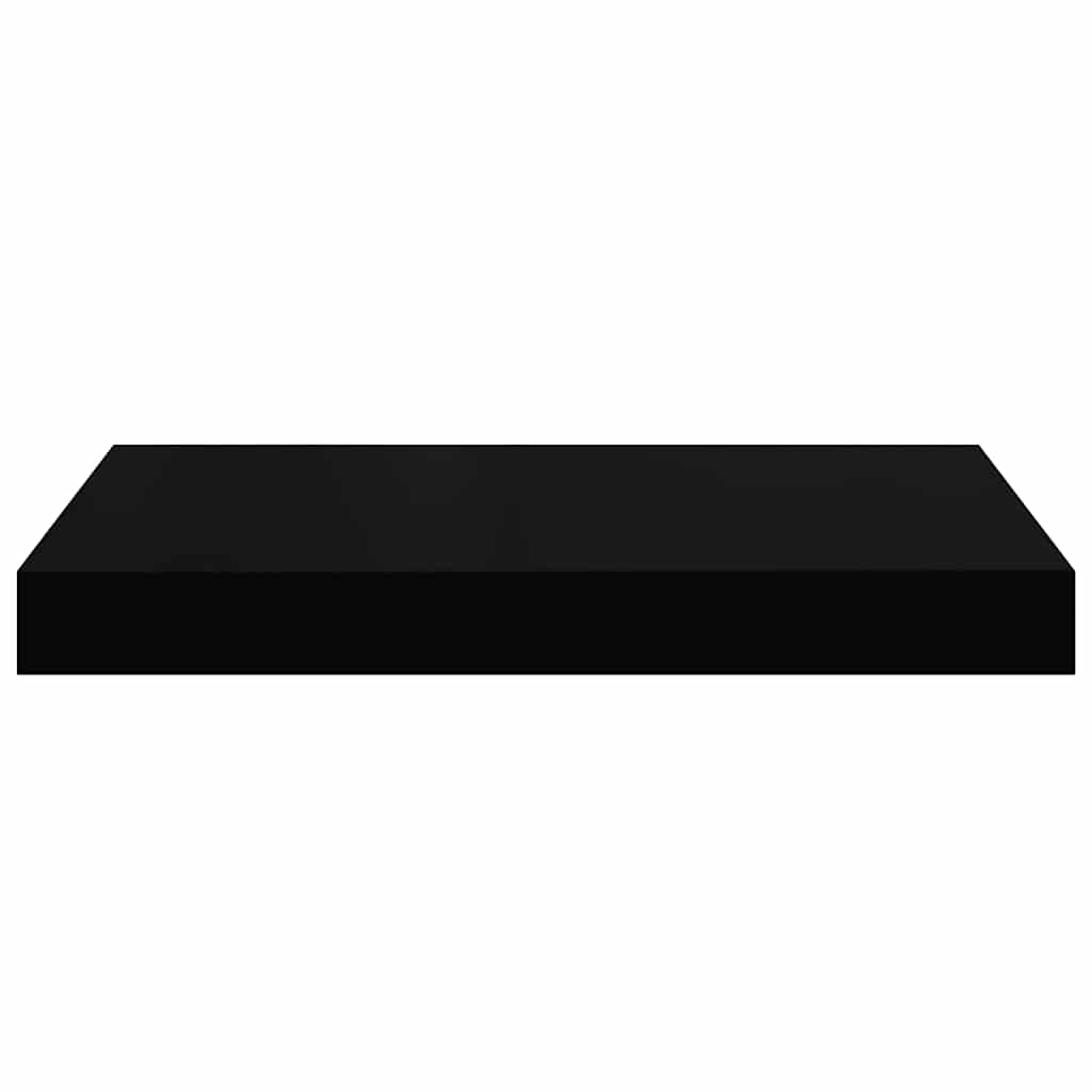 Plutajuća zidna polica crna 40 x 23 x 3,8 cm MDF