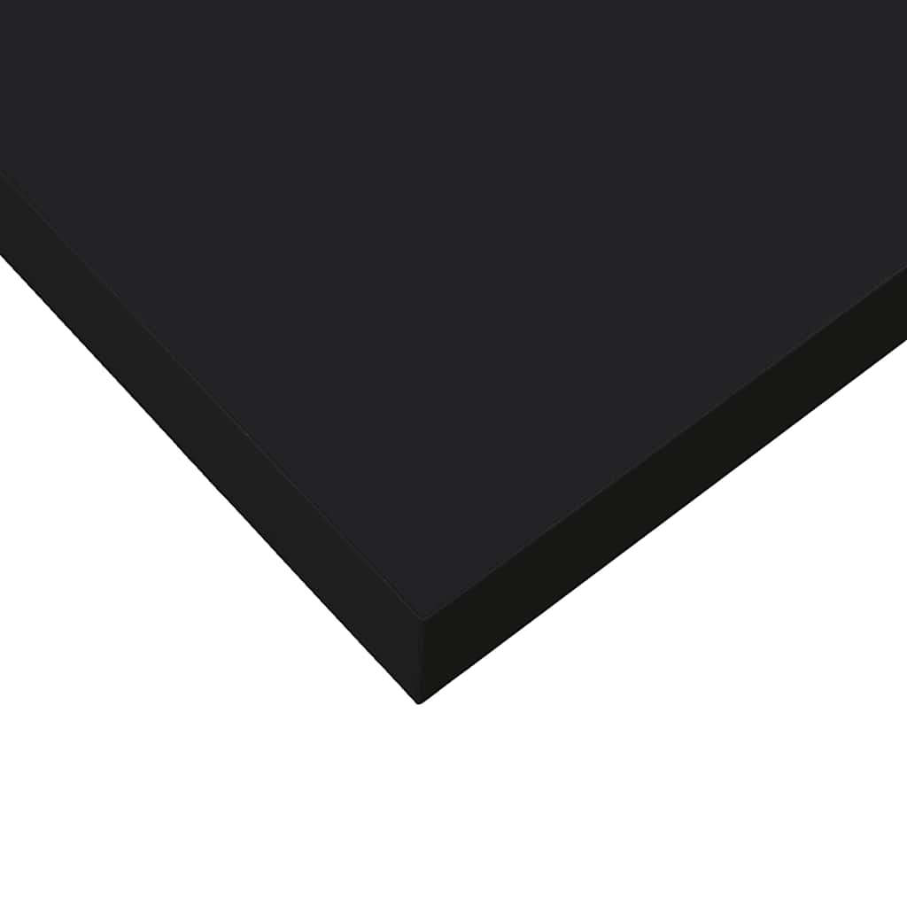 Plutajuća zidna polica crna 40 x 23 x 3,8 cm MDF