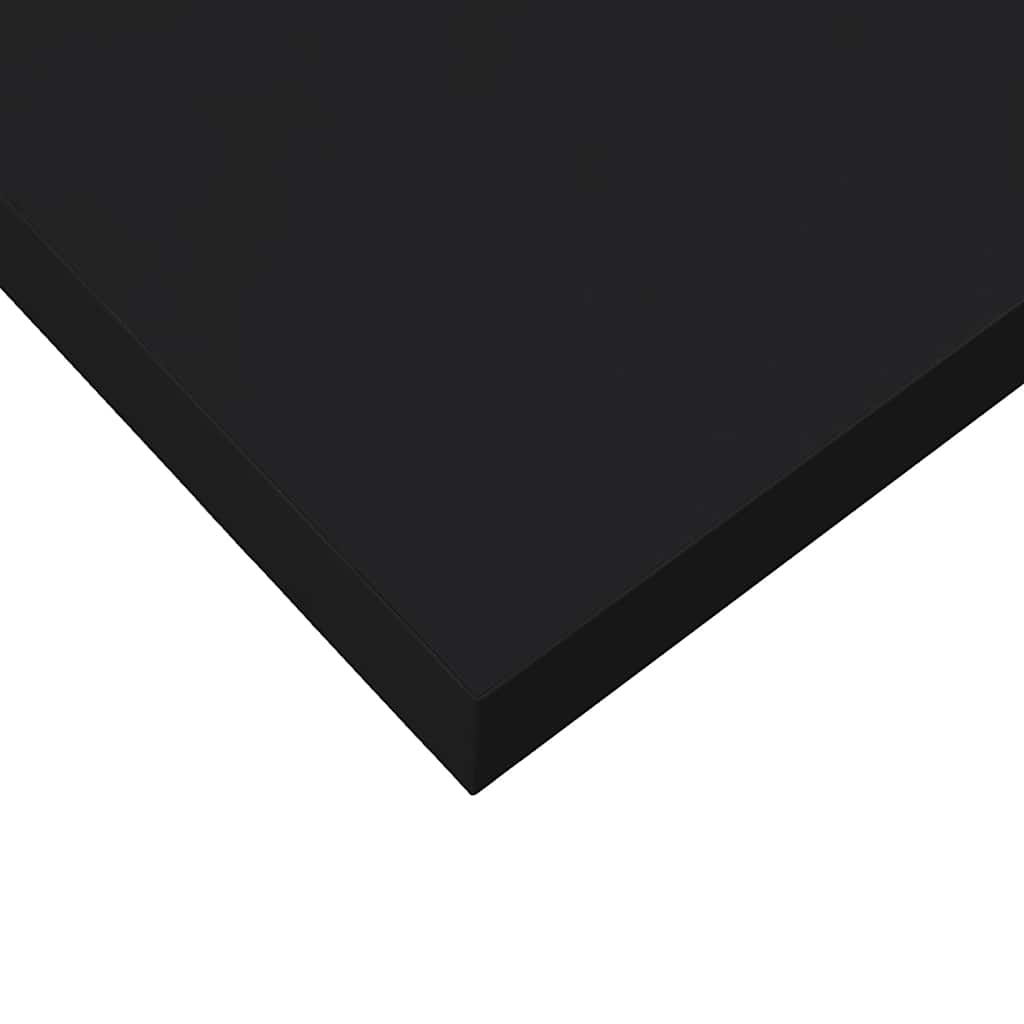 Plutajuća zidna polica crna 80 x 23,5 x 3,8 cm MDF