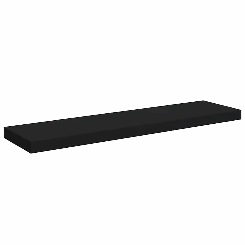 Plutajuća zidna polica crna 90 x 23,5 x 3,8 cm MDF