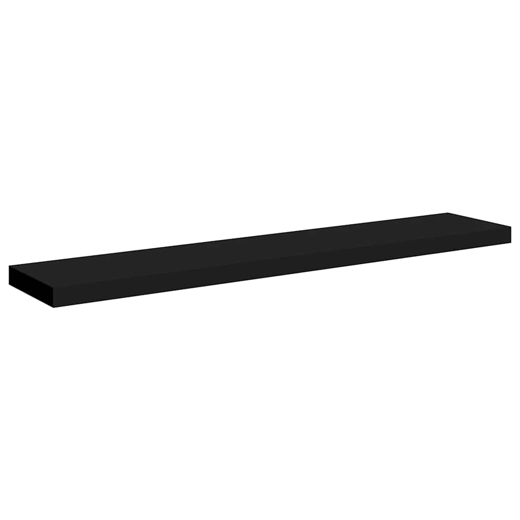 Plutajuća zidna polica crna 120 x 23,5 x 3,8 cm MDF
