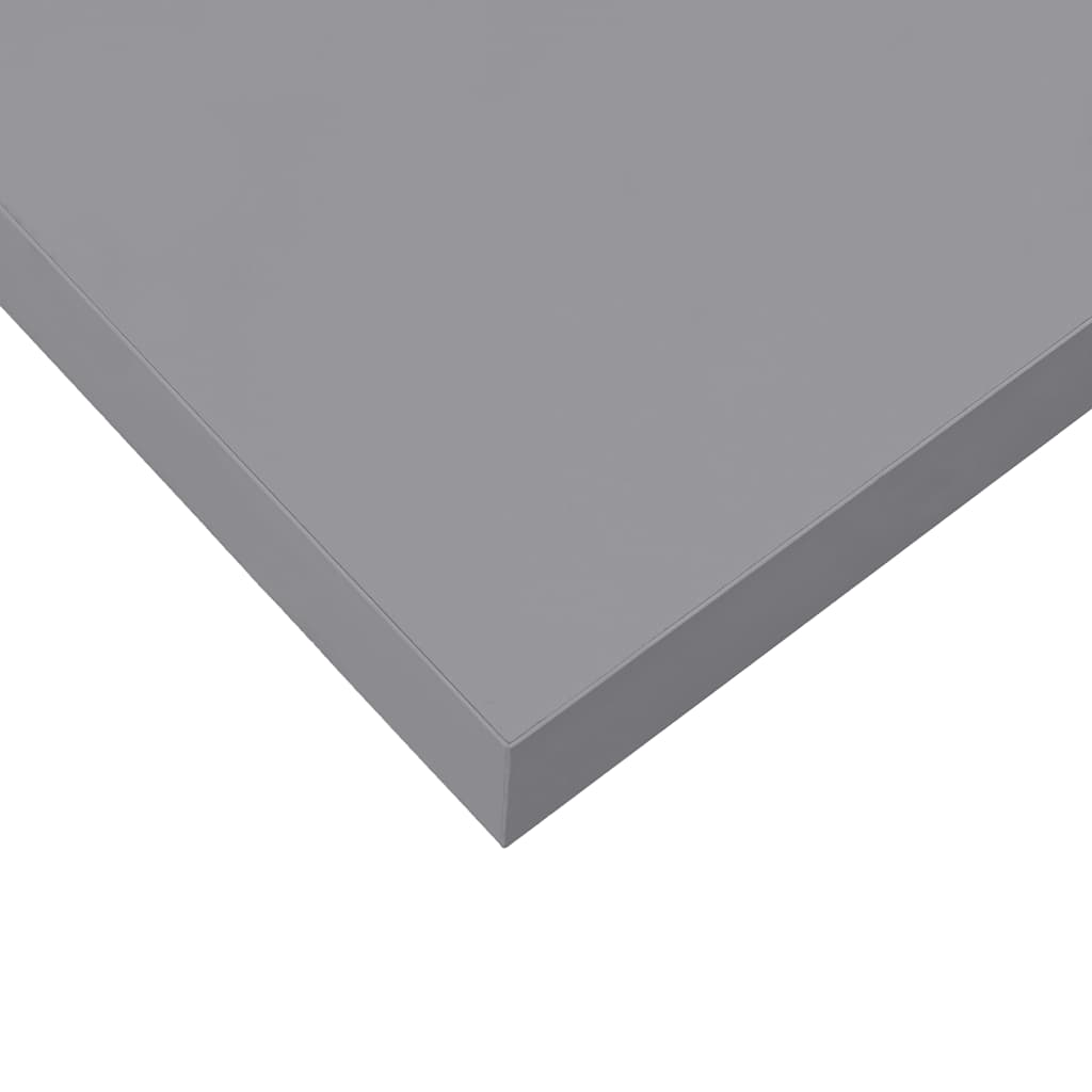 Plutajuća zidna polica siva 40 x 23 x 3,8 cm MDF