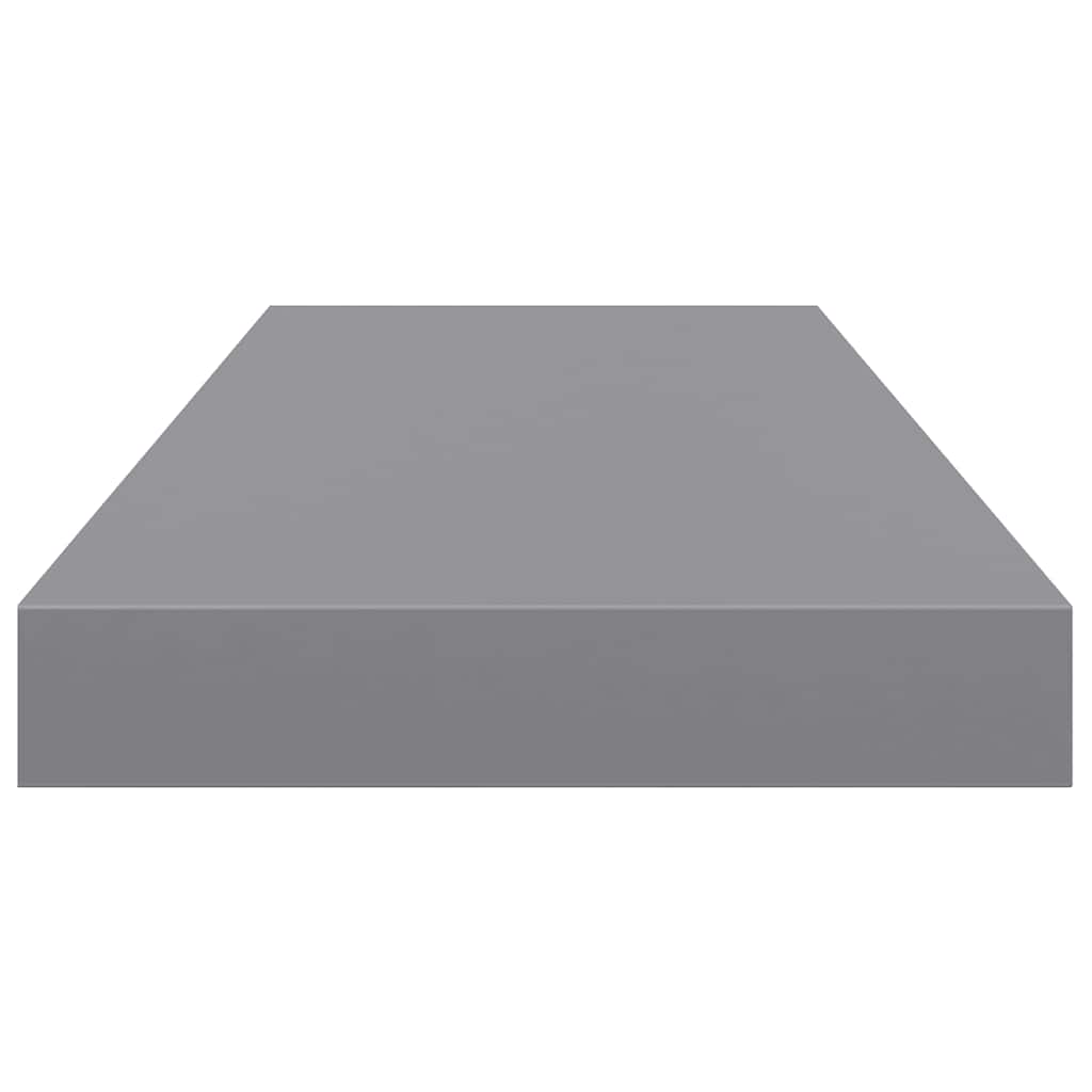 Plutajuća zidna polica siva 60 x 23,5 x 3,8 cm MDF