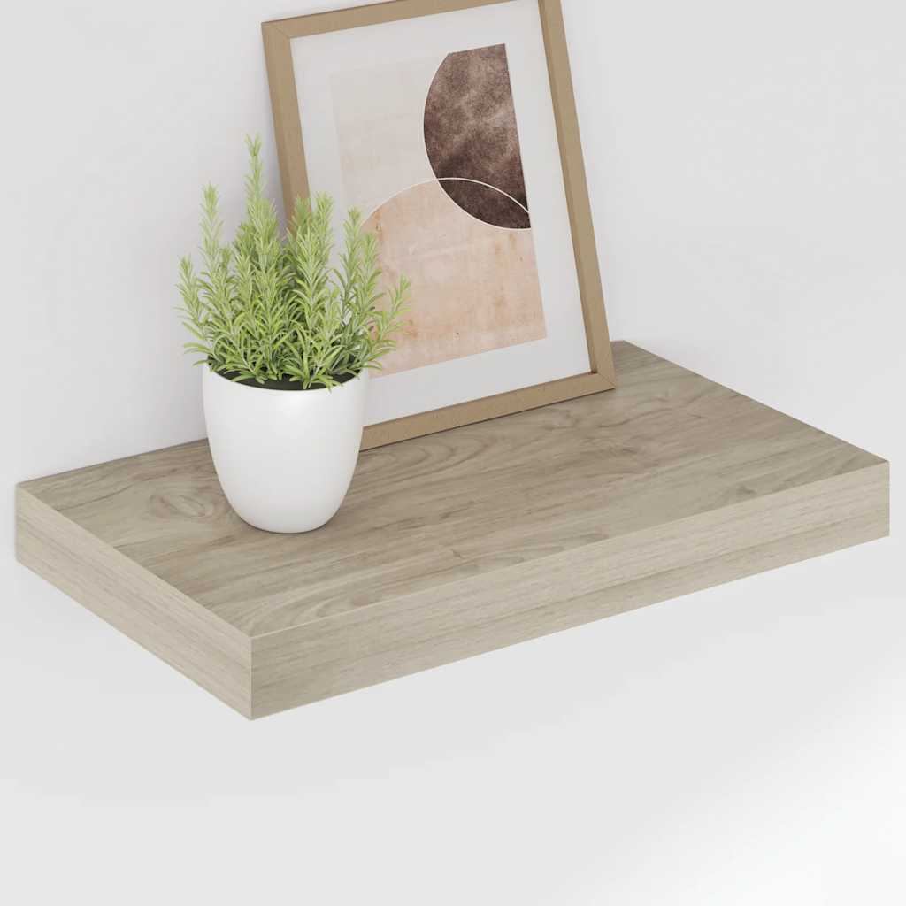 Plutajuća zidna polica boja hrasta 40 x 23 x 3,8 cm MDF
