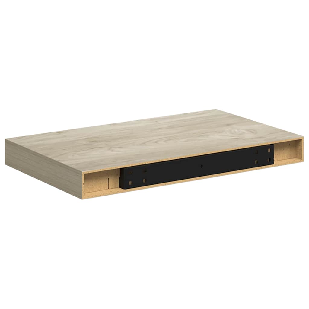 Plutajuća zidna polica boja hrasta 40 x 23 x 3,8 cm MDF