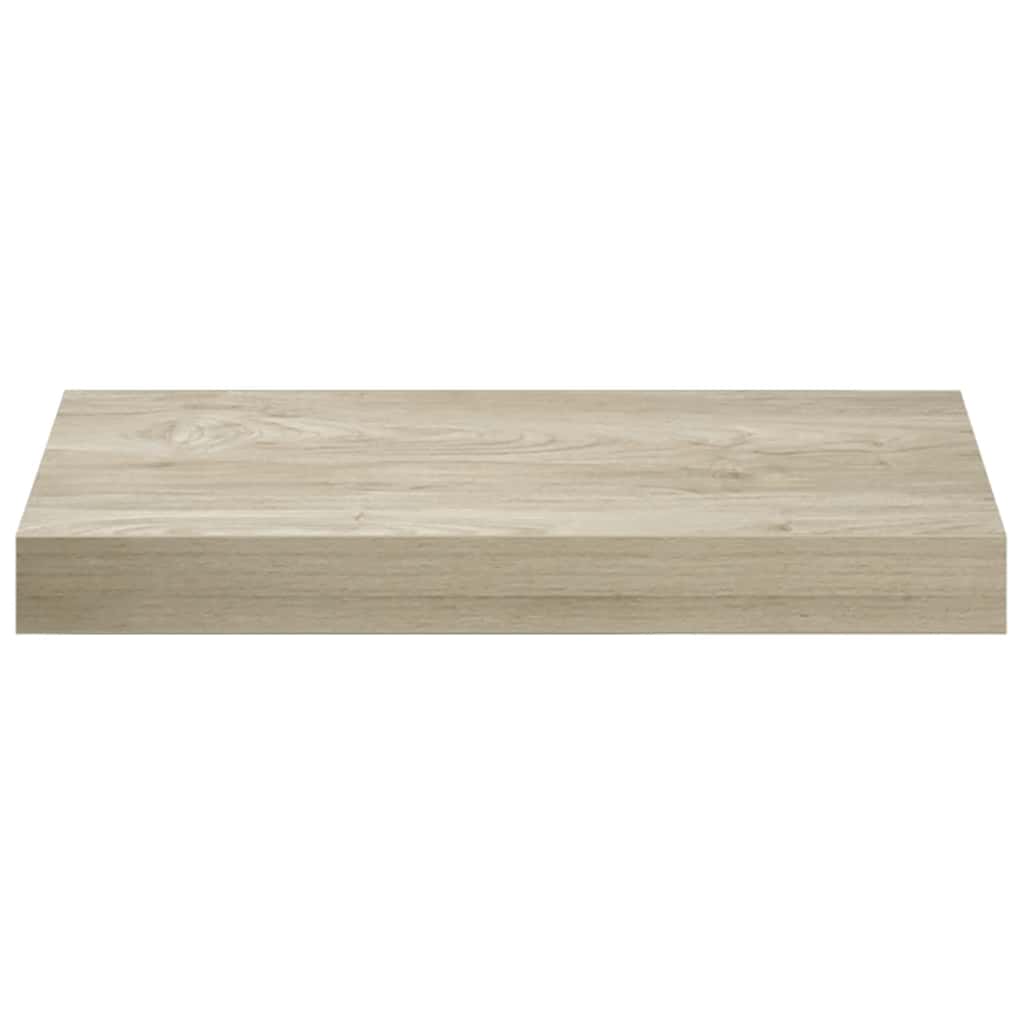 Plutajuće zidne police 2 kom boja hrasta 40 x 23 x 3,8 cm MDF