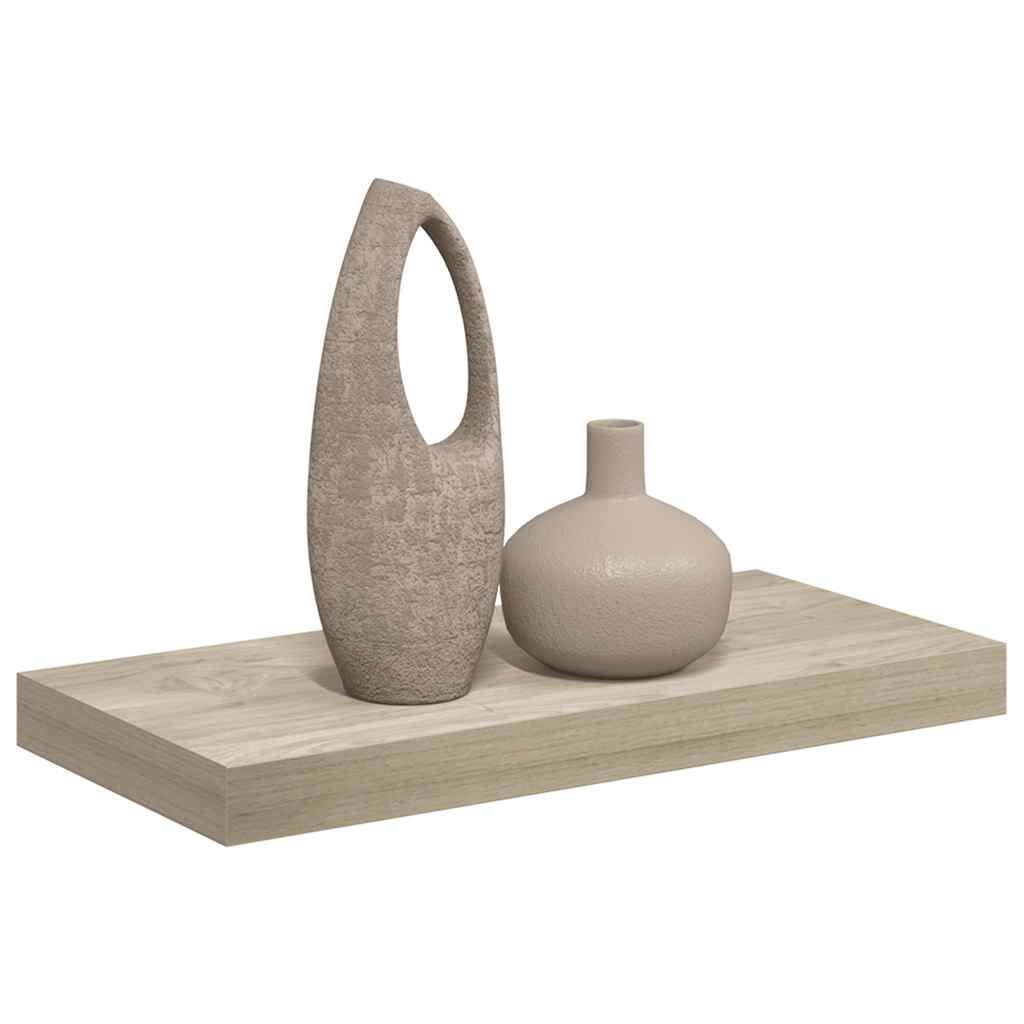 Plutajuća zidna polica boja hrasta 50 x 23 x 3,8 cm MDF