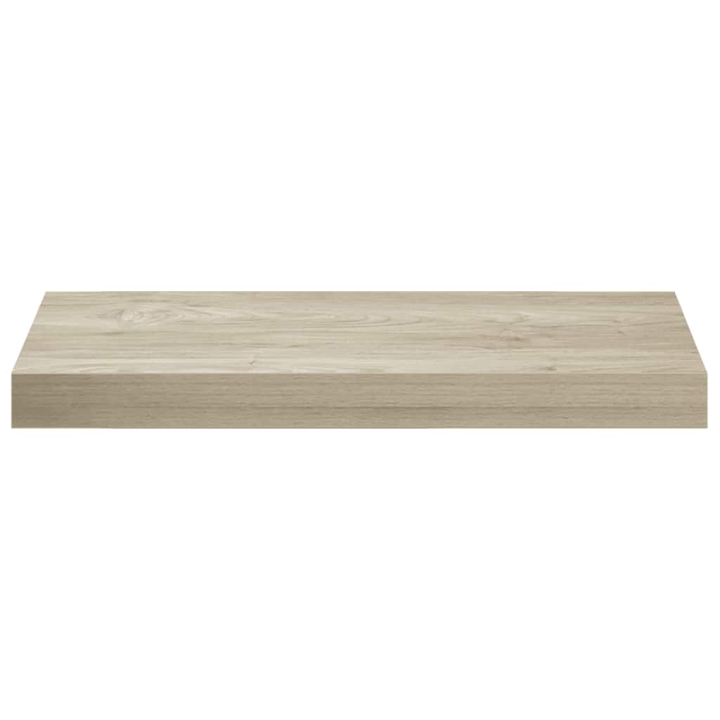 Plutajuće zidne police 2 kom boja hrasta 50 x 23 x 3,8 cm MDF