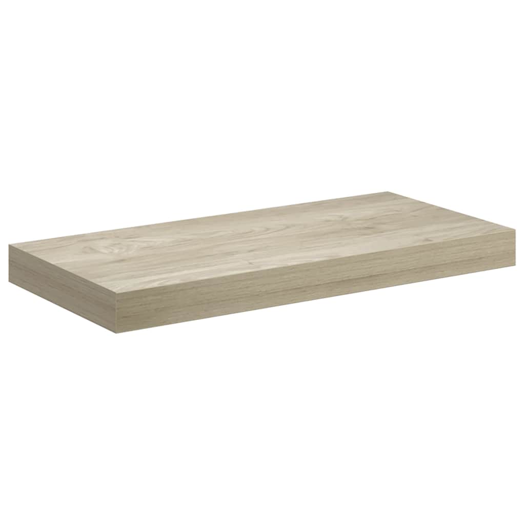 Plutajuće zidne police 4 kom boja hrasta 50 x 23 x 3,8 cm MDF