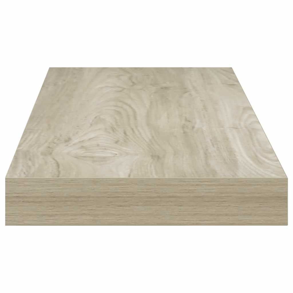 Plutajuće zidne police 4 kom boja hrasta 60 x 23,5 x 3,8 cm MDF