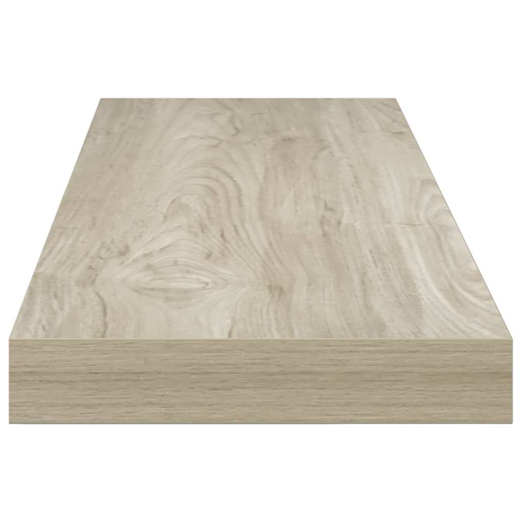 Plutajuće zidne police 4 kom boja hrasta 80 x 23,5 x 3,8 cm MDF