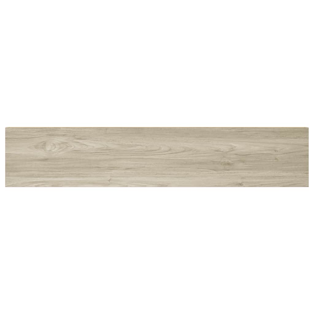 Plutajuće zidne police 2 kom boja hrasta 120x23,5x3,8 cm MDF