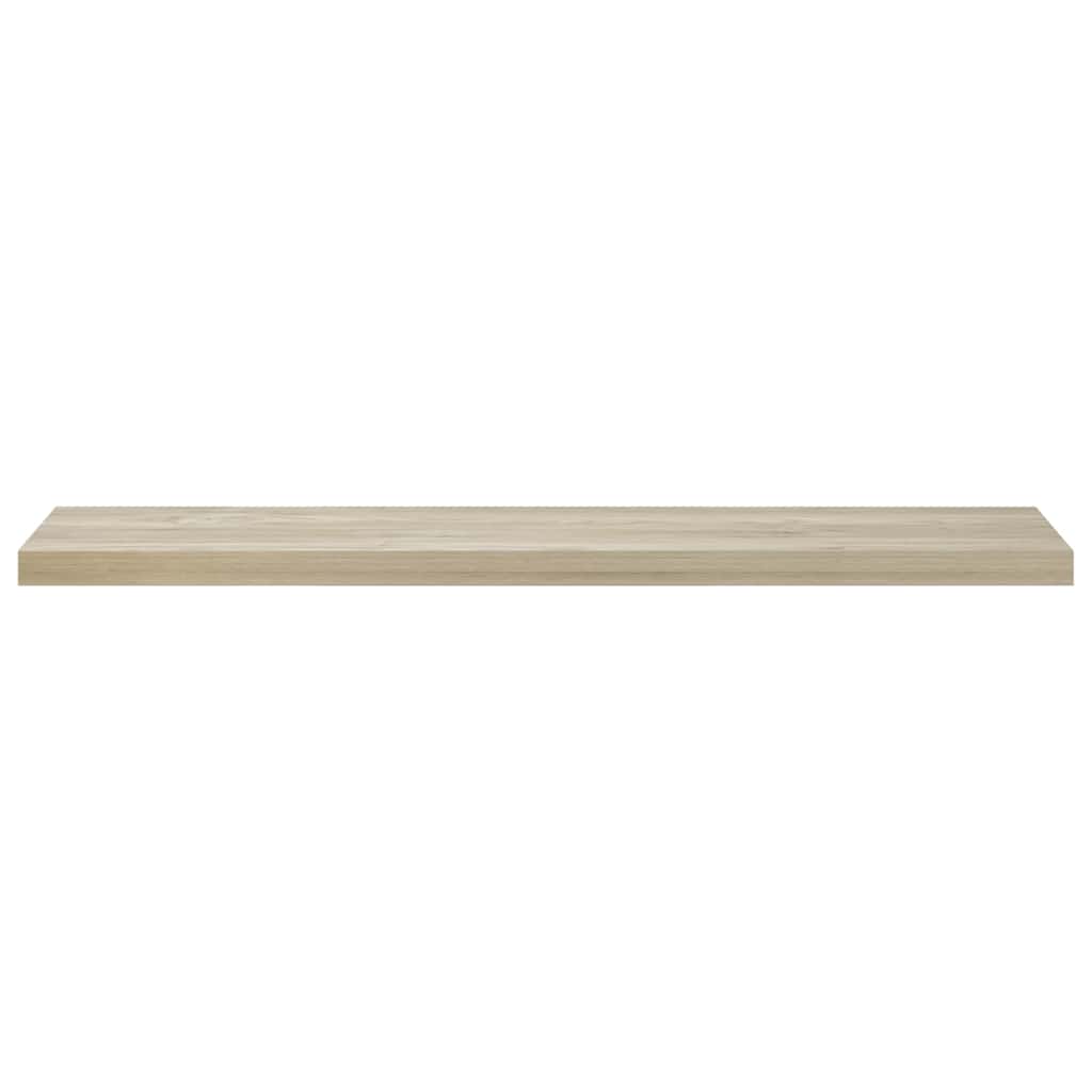 Plutajuće zidne police 4 kom boja hrasta 120x23,5x3,8 cm MDF