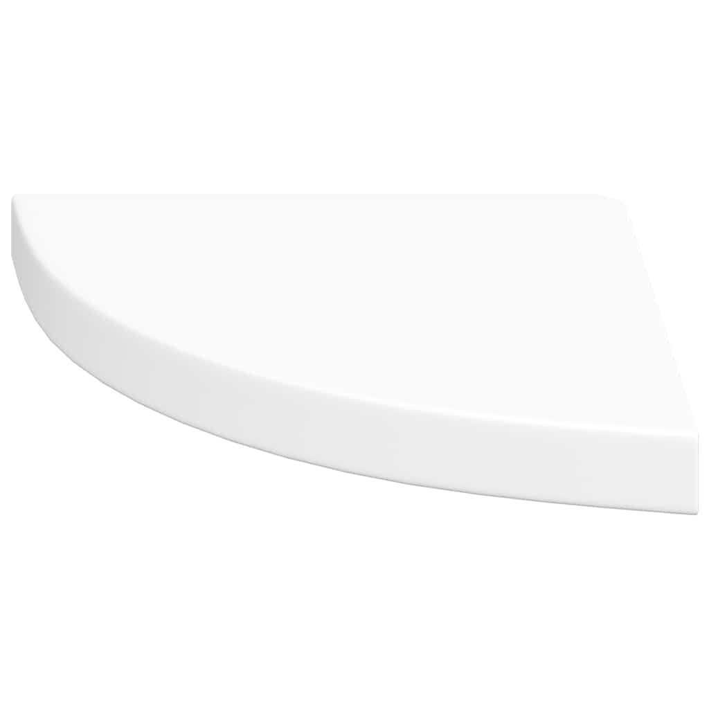 Plutajuće kutne police 4 kom bijele 35 x 35 x 3,8 cm MDF
