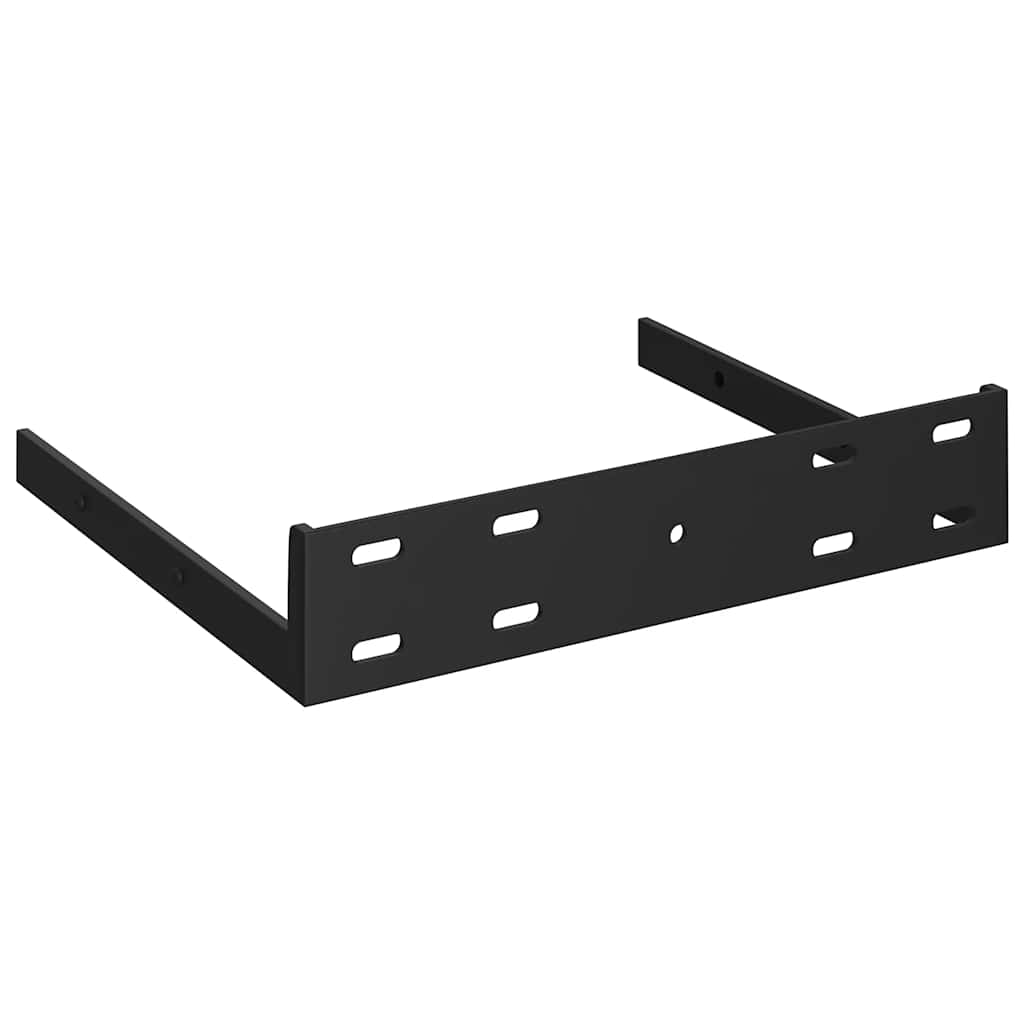 Plutajuće kutne police 2 kom sive 35 x 35 x 3,8 cm MDF