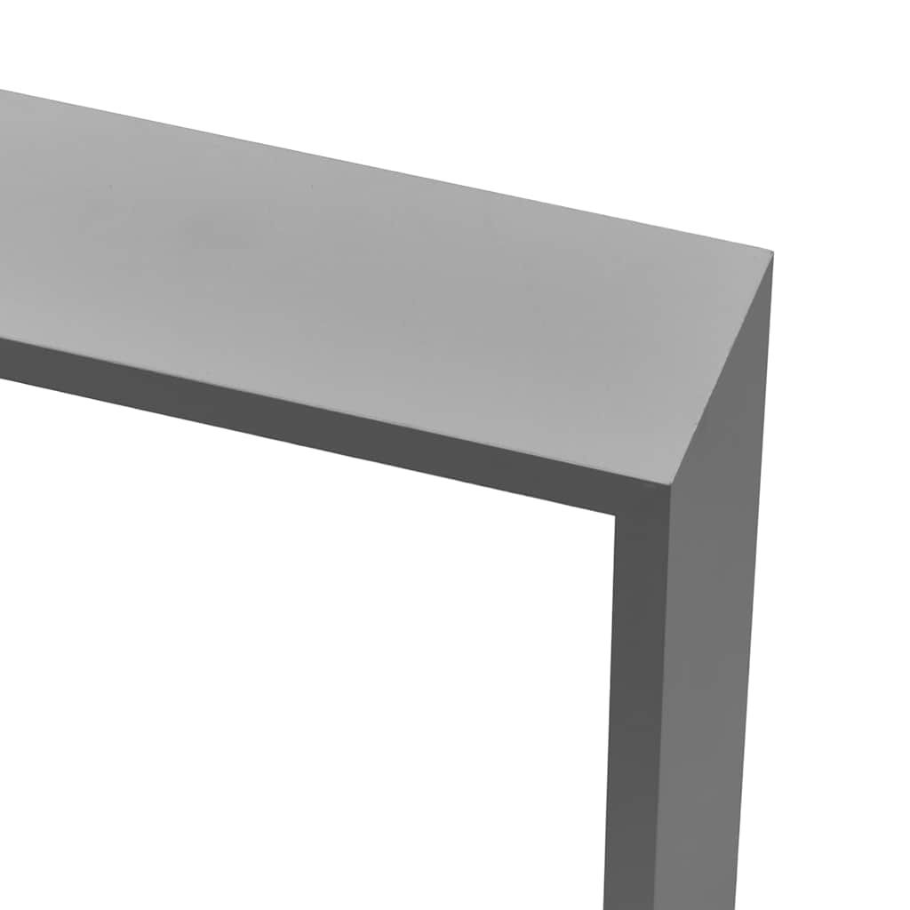 Kockaste zidne police 3 kom sive MDF