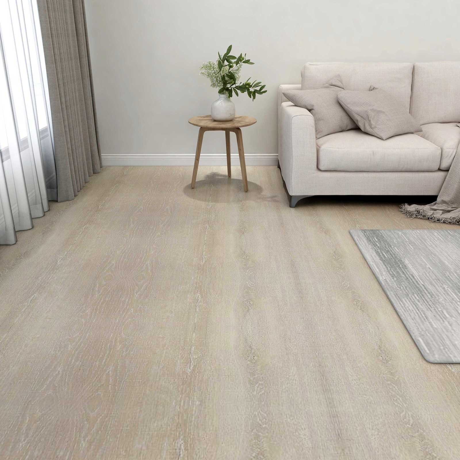 Podne daske 55 pcs Bež 5,11 m² PVC